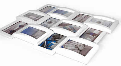 The Wall - the art of framing AG Bilderrahmen Bilderrahmen Multi Collage 12 Fotos, weiß, 60 x 40