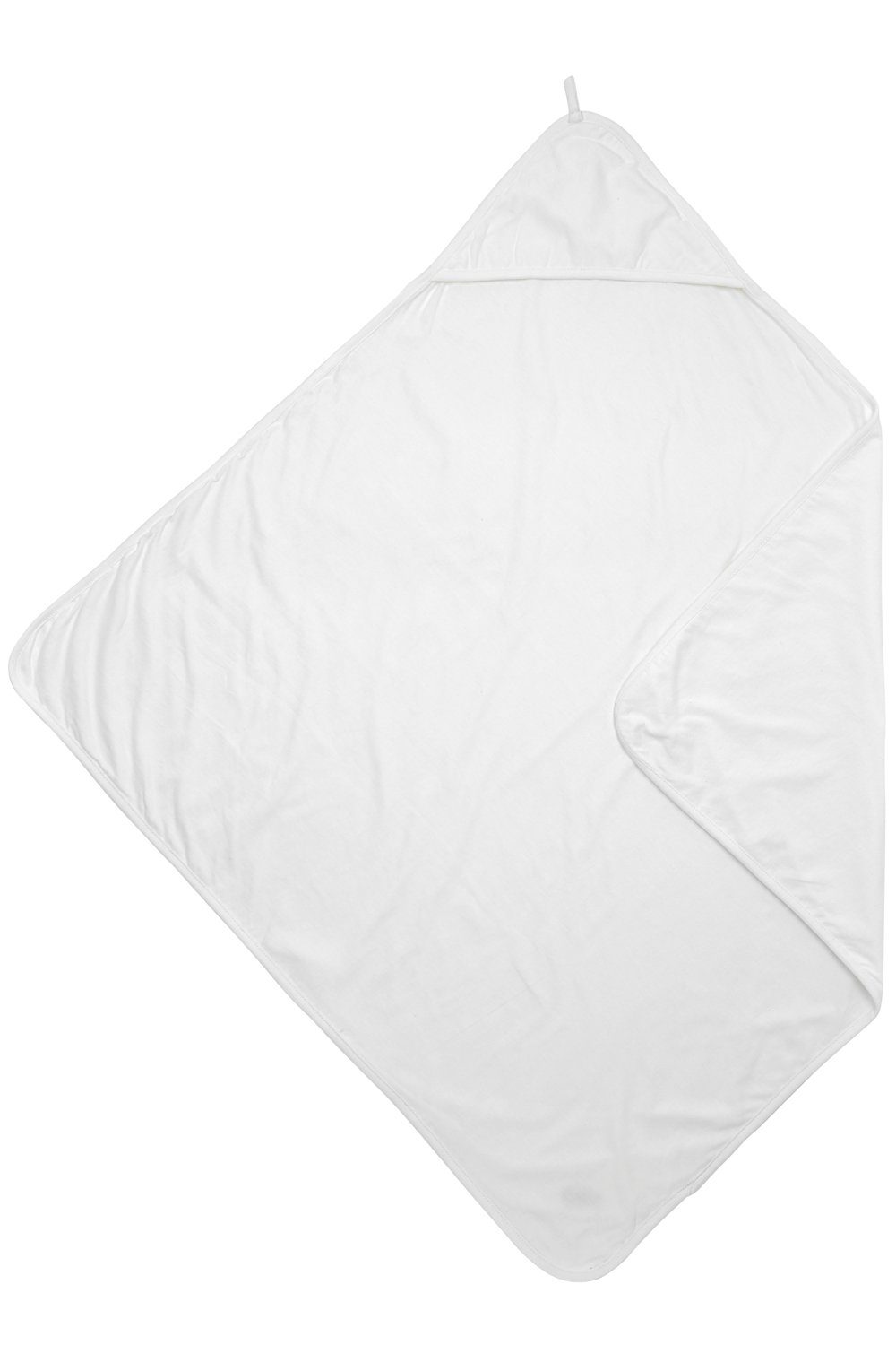 Kapuzenhandtuch Baby Uni (1-St), Meyco Jersey White, 80x80cm