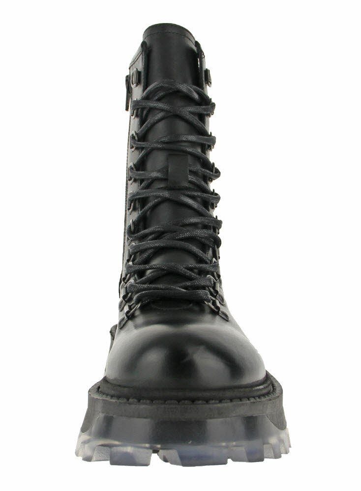 Buffalo Buffalo Damen Bikerboots Schnürstiefelette