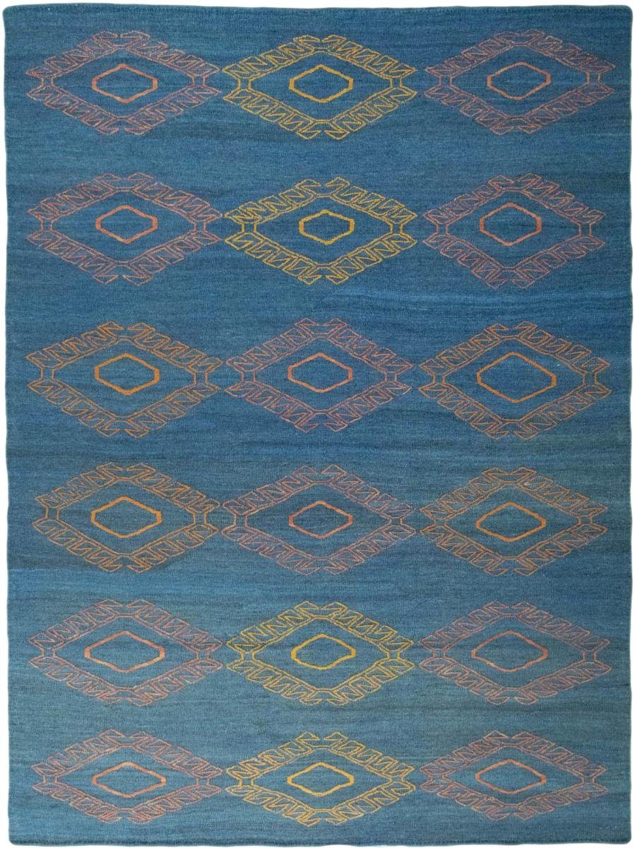 Orientteppich Kelim Fars Design Kandou 185x251 Handgewebter Orientteppich, Nain Trading, rechteckig, Höhe: 3 mm