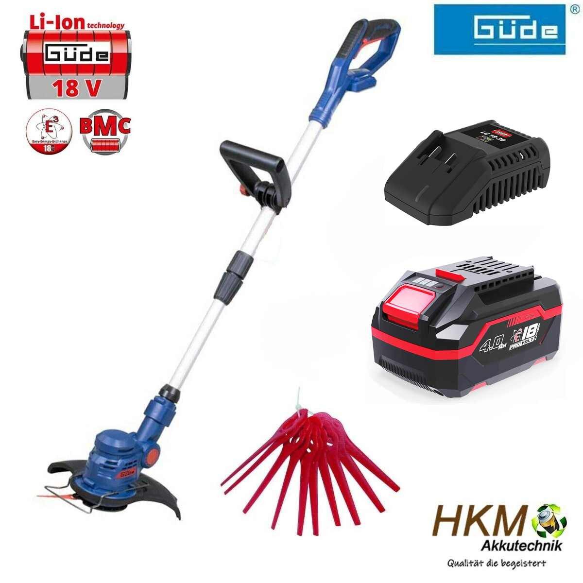 Güde Akku-Rasentrimmer Güde Rasentrimmer Kantenschneider RT 18V Akku 4.0 Ah / Ladegerät 3A