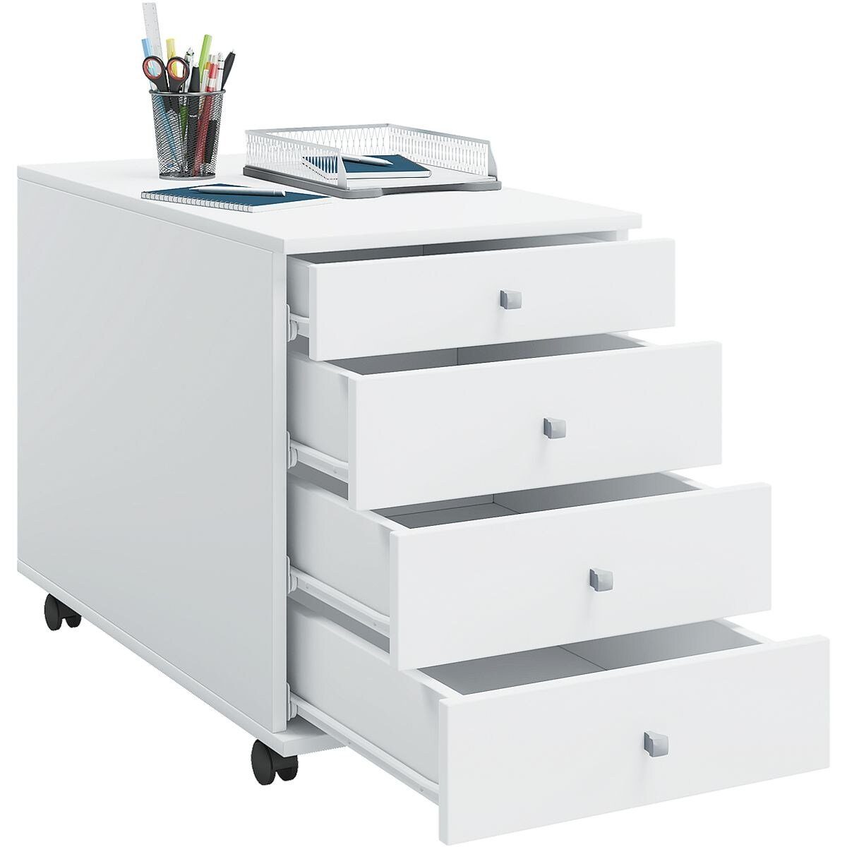 VCM Container Lona mit 3 Schubladen und 1 Utensilo