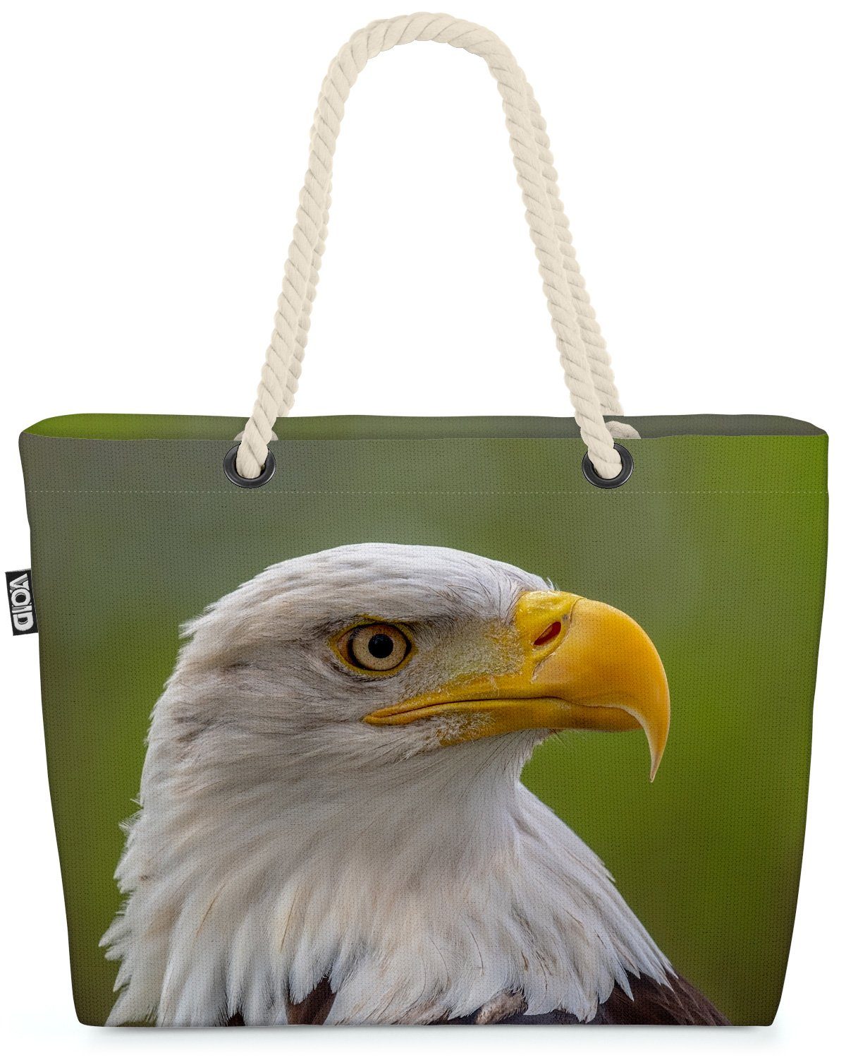 VOID Strandtasche (1-tlg), Weißkopfseeadler Adler Greifvogel adler vögel wildlife natur waldsäng