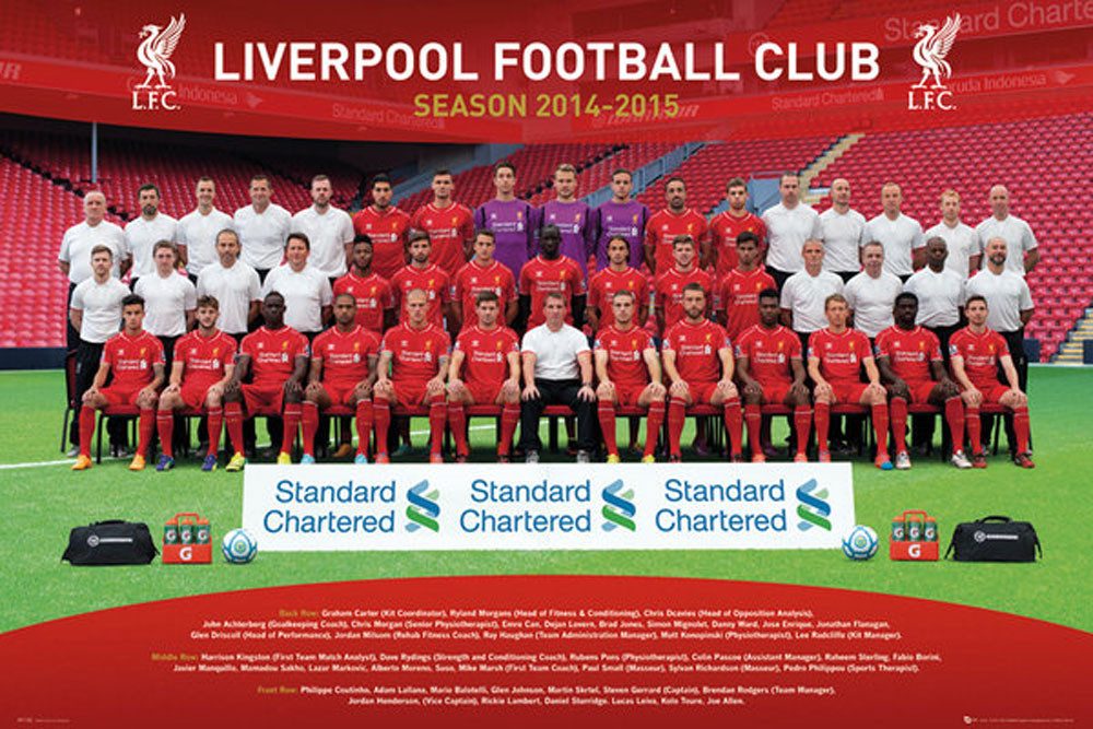 Poster Fußball - Poster - Liverpool - Team Photo 14/15