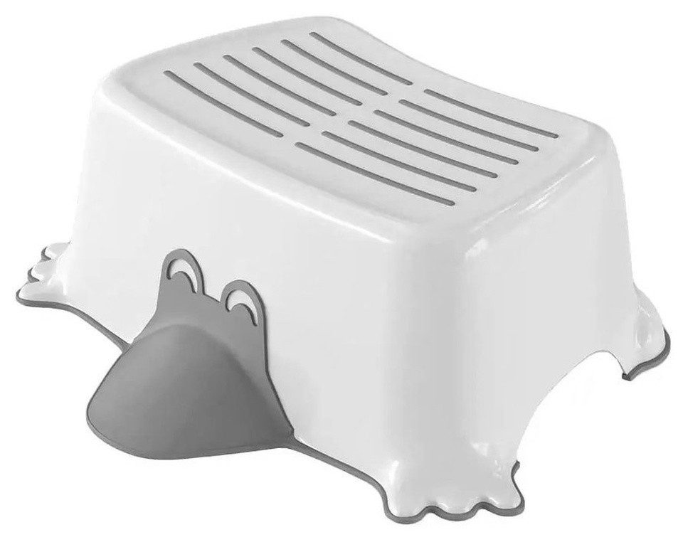 Aqualine Dusch- und Badhocker DUCK Kinder-Tritthocker für das Bad, Grau, Aqualine-366410