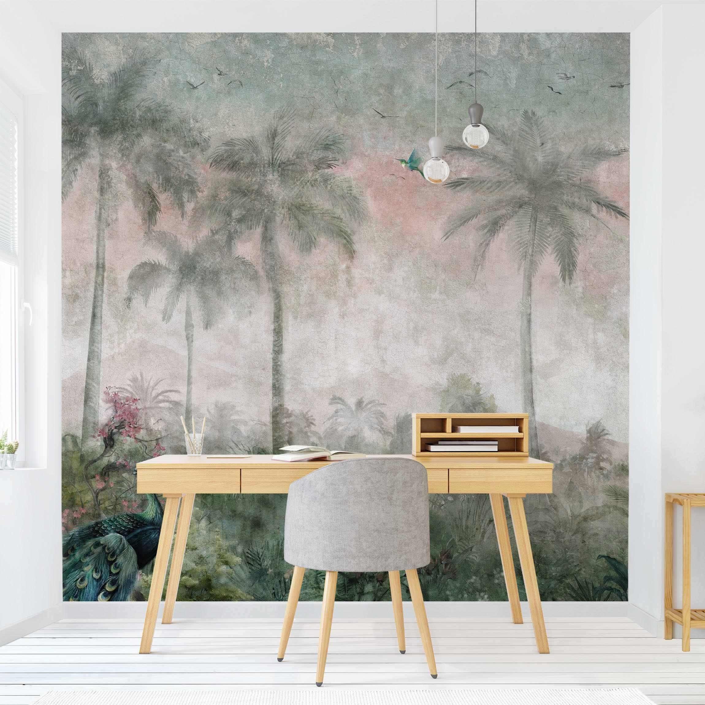 Bilderdepot24 Fototapete Vliestapete Pastell mit Motiv Shabby, Glatt, Matt, (Vliestapete inkl. Kleister oder selbstklebend), Steinoptik geruchsfrei Bildtapete Wohnzimmer Schlafzimmer