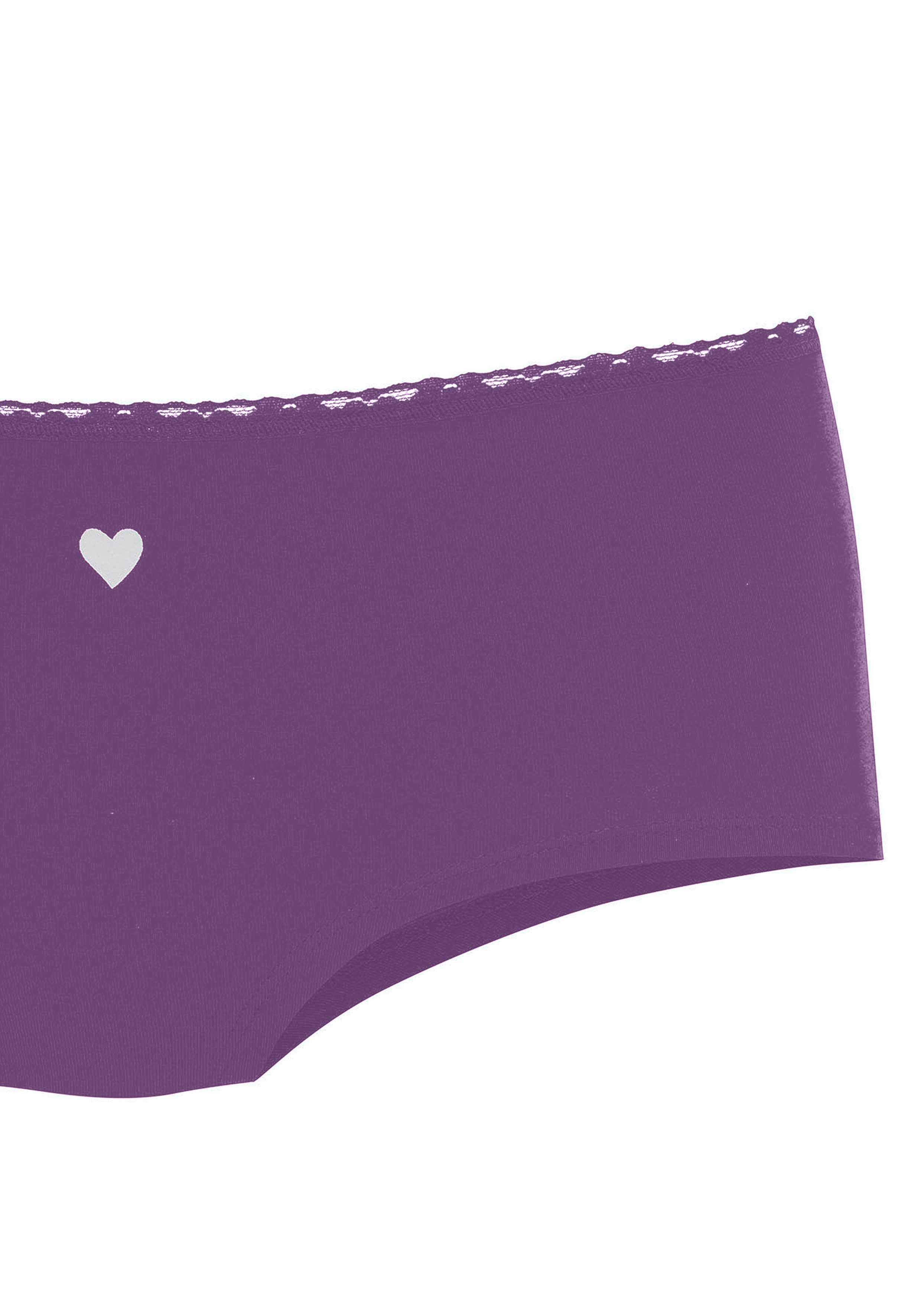 LASCANA Panty Geschenk Box (5er-Pack) mit süßen Herzchen-Prints und aus elastischer Baumwoll-Qualität – Bild 5 von 5