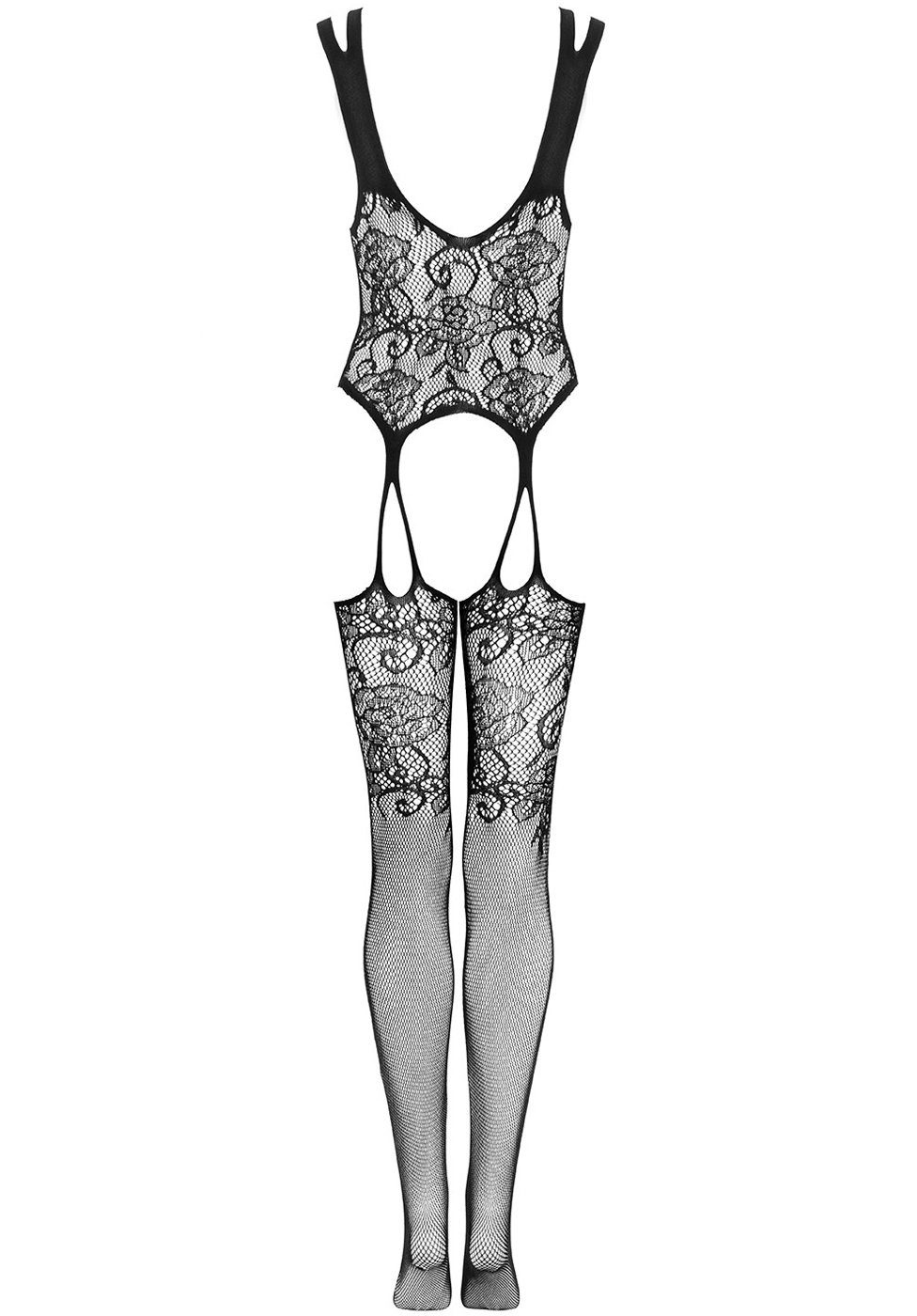 Obsessive Bodystocking Netz-Bodystocking - schwarz (1 St) aus elastischem Netz-Stoff