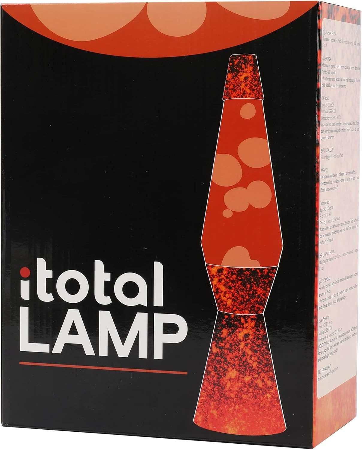 I-TOTAL Lavalampe I-TOTAL® Lavalampe Magie Lavaspektakel: Dekolampe Farbe Volcano