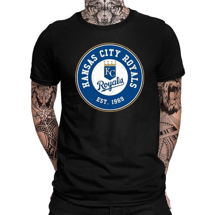 Quattro Formatee Kurzarmshirt Kansas City Royals Herren T-Shirt (1-tlg)