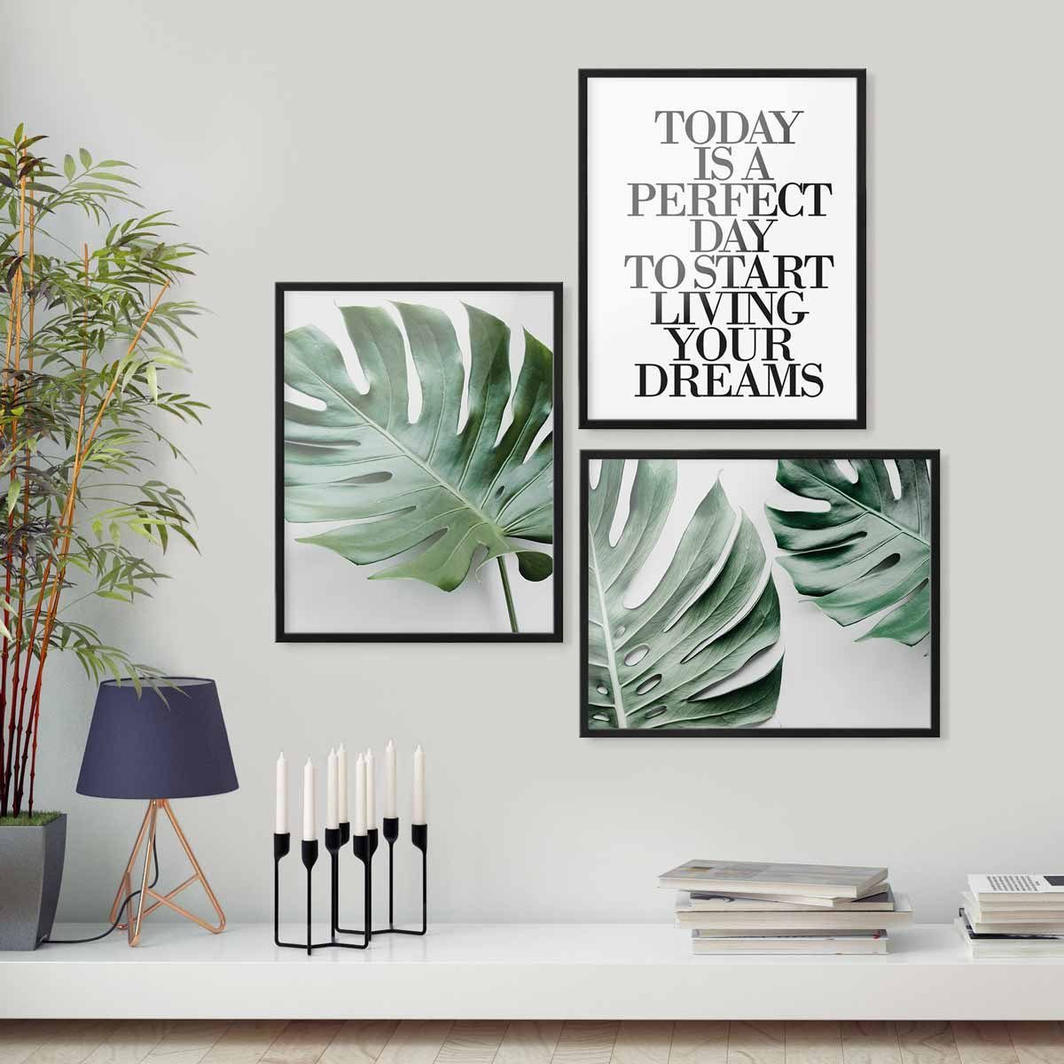 PHOTOLINI Bilderrahmen Poster-Einzelrahmen Modern Schmal, (1 Rahmen) günstig online kaufen