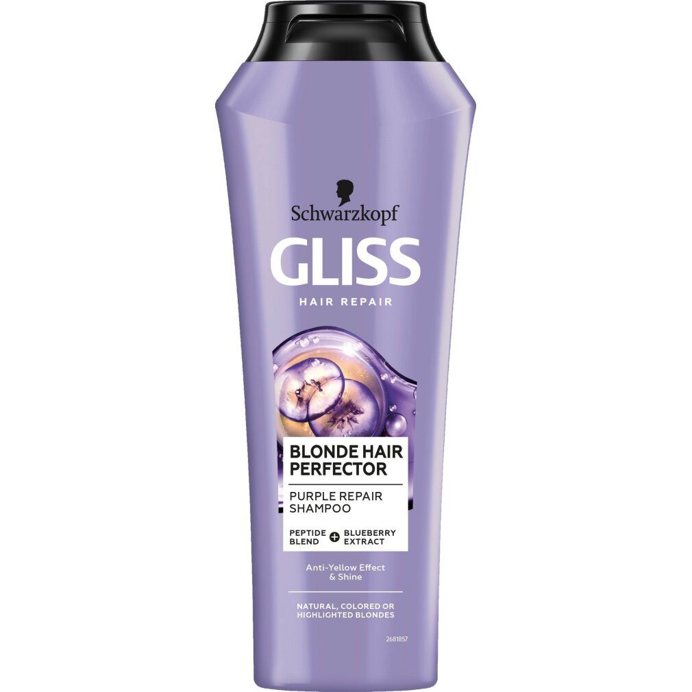 Gliss Kur Haarshampoo GLISS Blonde Hair Perfector Shampoo blondes Haar 250ml