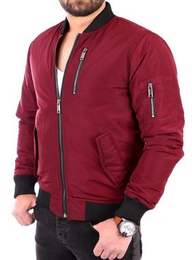 Reslad Bomberjacke Reslad Herren Authentic Bomberjacke Flieger Piloten Zipper Jacke RS-90 Übergangsjacke Bomber Style