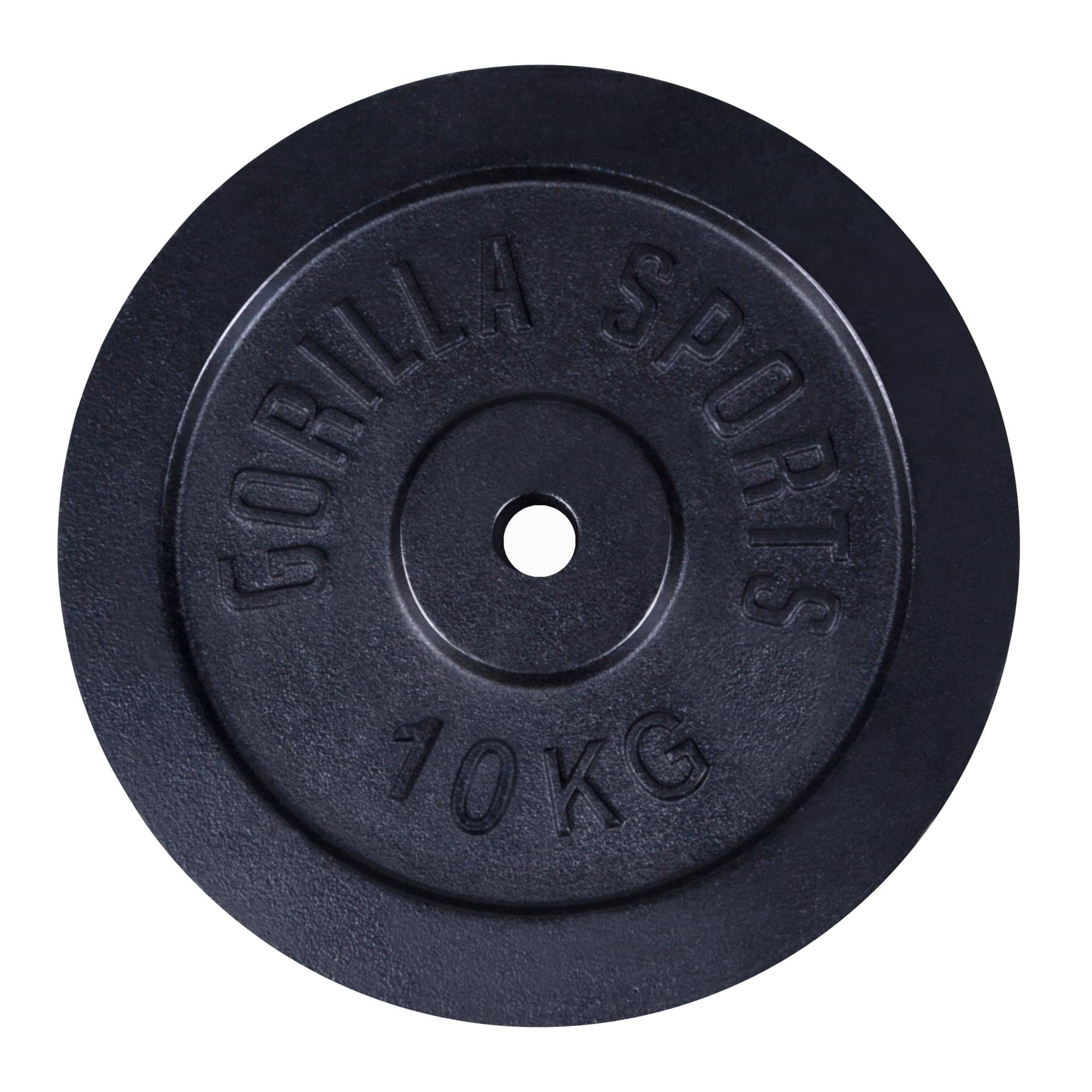 GORILLA SPORTS Hantelscheibe Hantelscheibe Guss 30/31 mm 1,25-30 KG, 10 kg