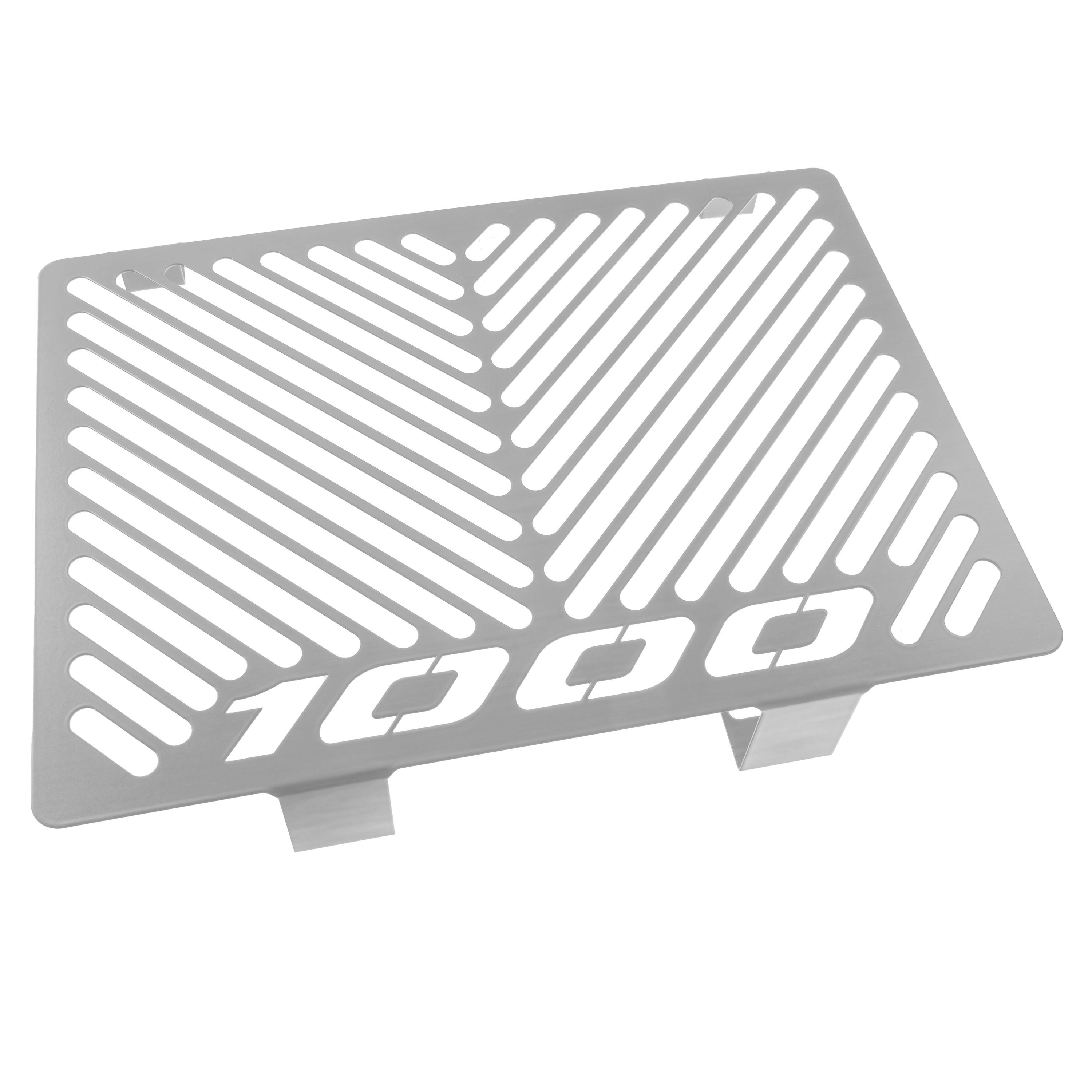ZIEGER Motorrad-Additiv Kühlerabdeckung für Honda silber, 1000 Motorradkühlerabdeckung Logo CBF