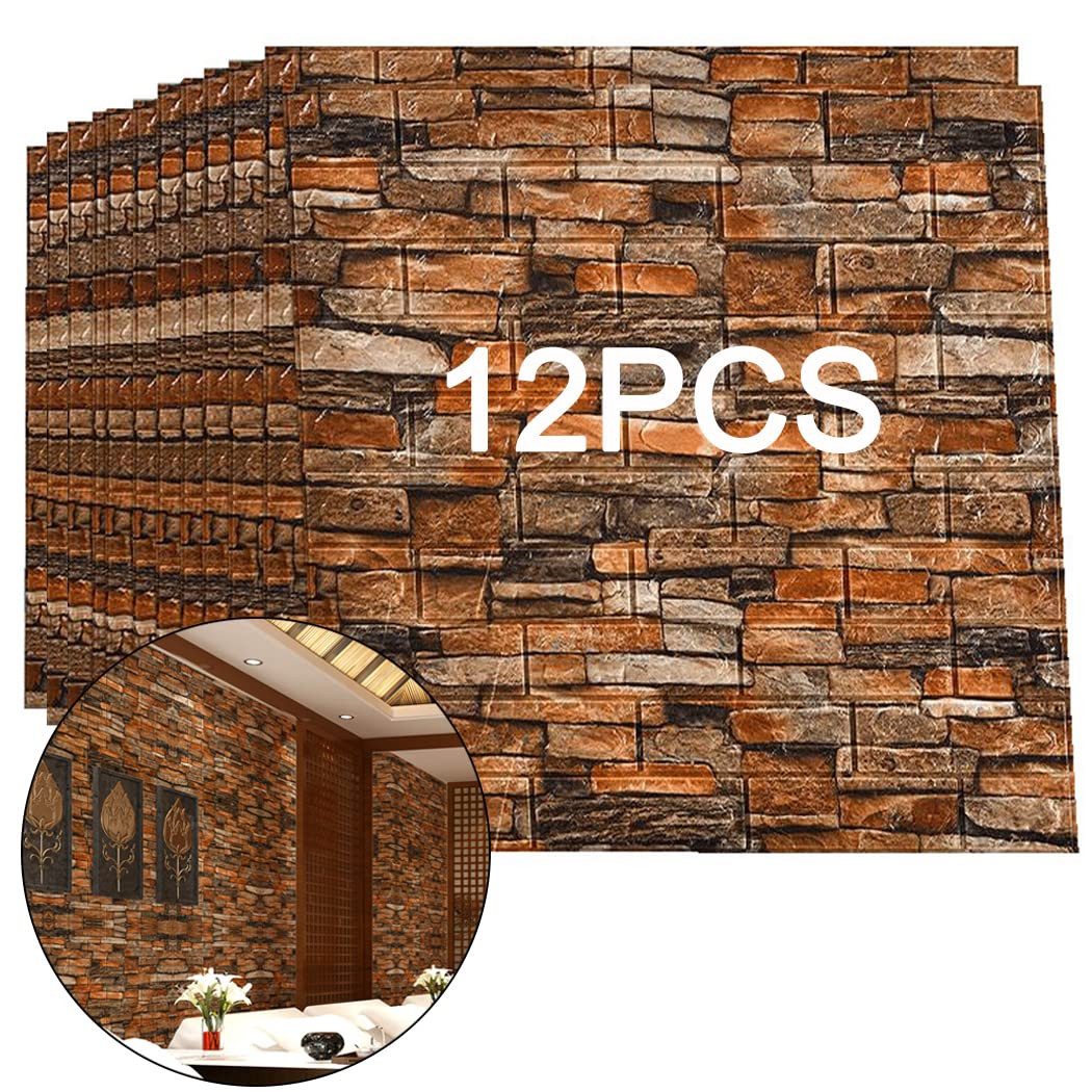 ZEUOPQ 3D-Wandtattoo 12PCS selbstklebende dreidimensionale Wandaufkleber günstig online kaufen