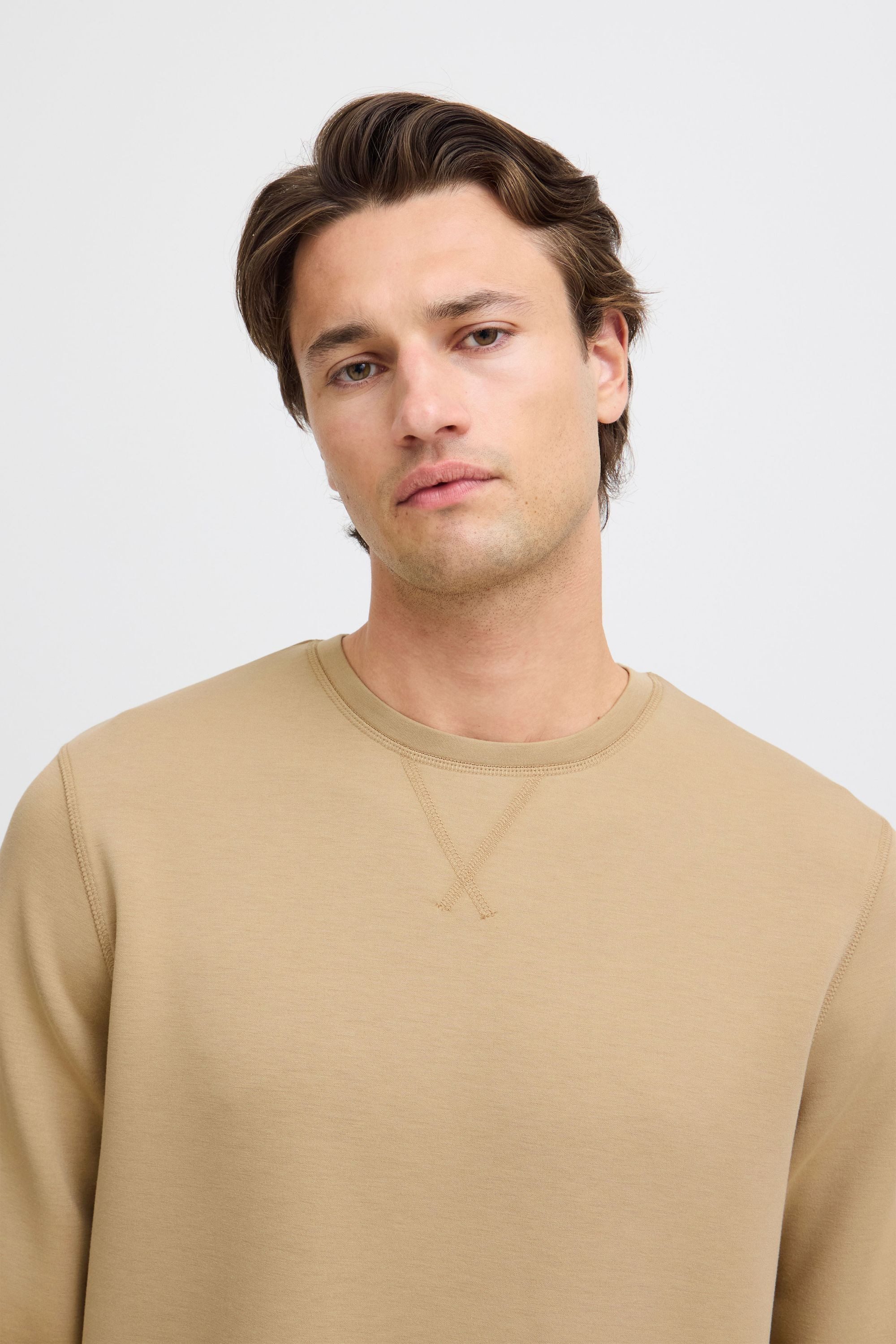Blend Rundhalspullover BHSweatshirt Klassischer Sweatpullover mit Rundhalsausschnitt