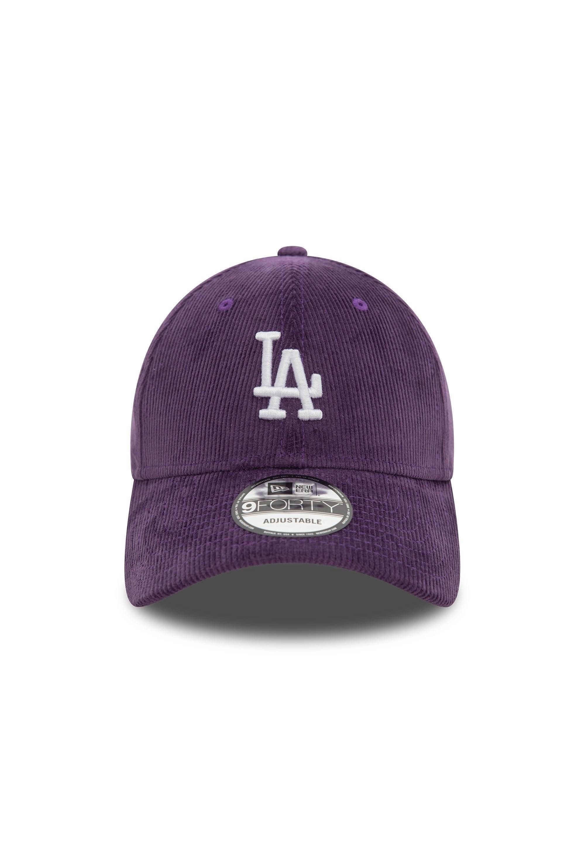 New Era Baseball Cap Los Angeles Dodgers MLB Cord Lila Verstellbare 9Forty Cap New Era (1-St)
