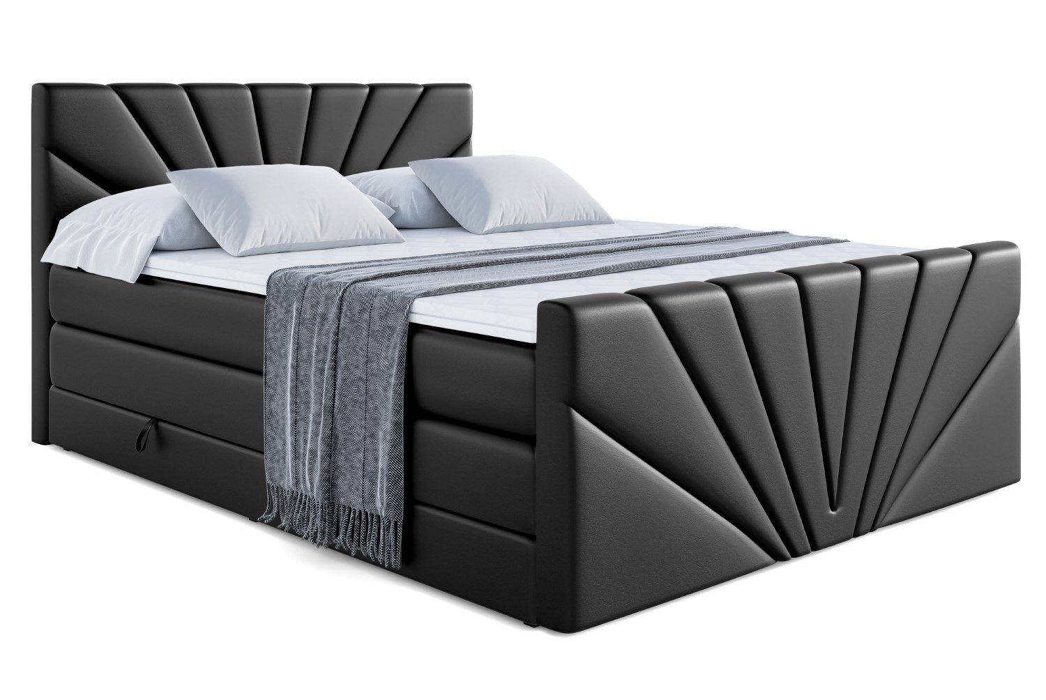 ALTDECOR Boxspringbett MILTIO-Z KING (Multipocket-Matratze H4, günstig online kaufen
