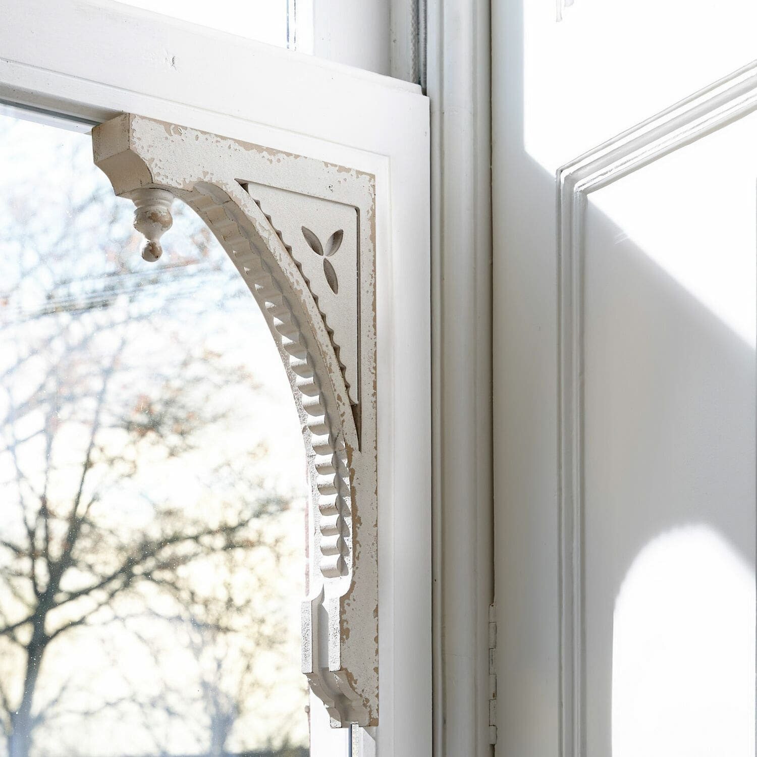 Mirabeau Wanddekoobjekt Wandornament 2er Set Bizue antikweiß