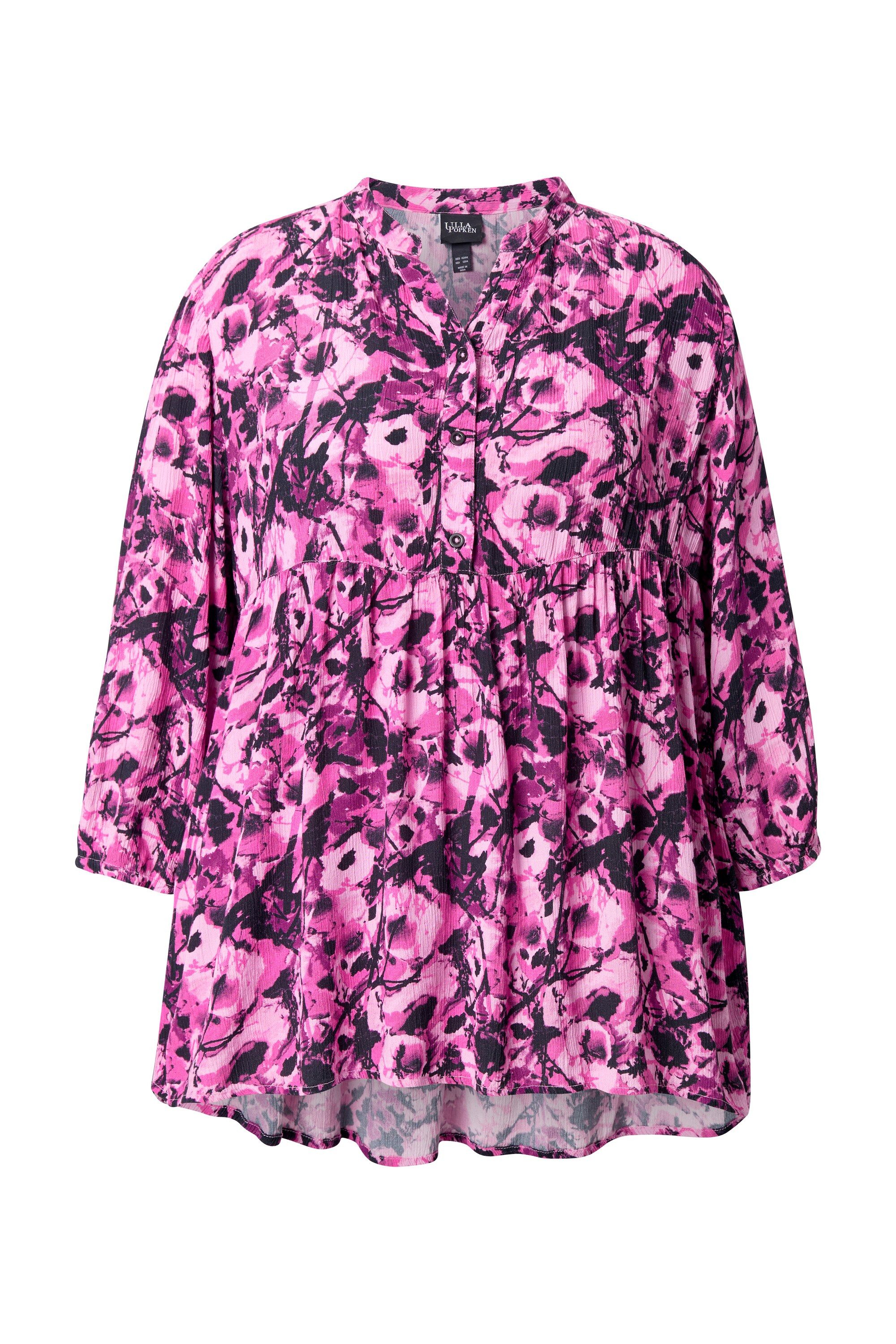 Ulla Popken Tunika Tunika Blüten Tunika-Ausschnitt günstig online kaufen