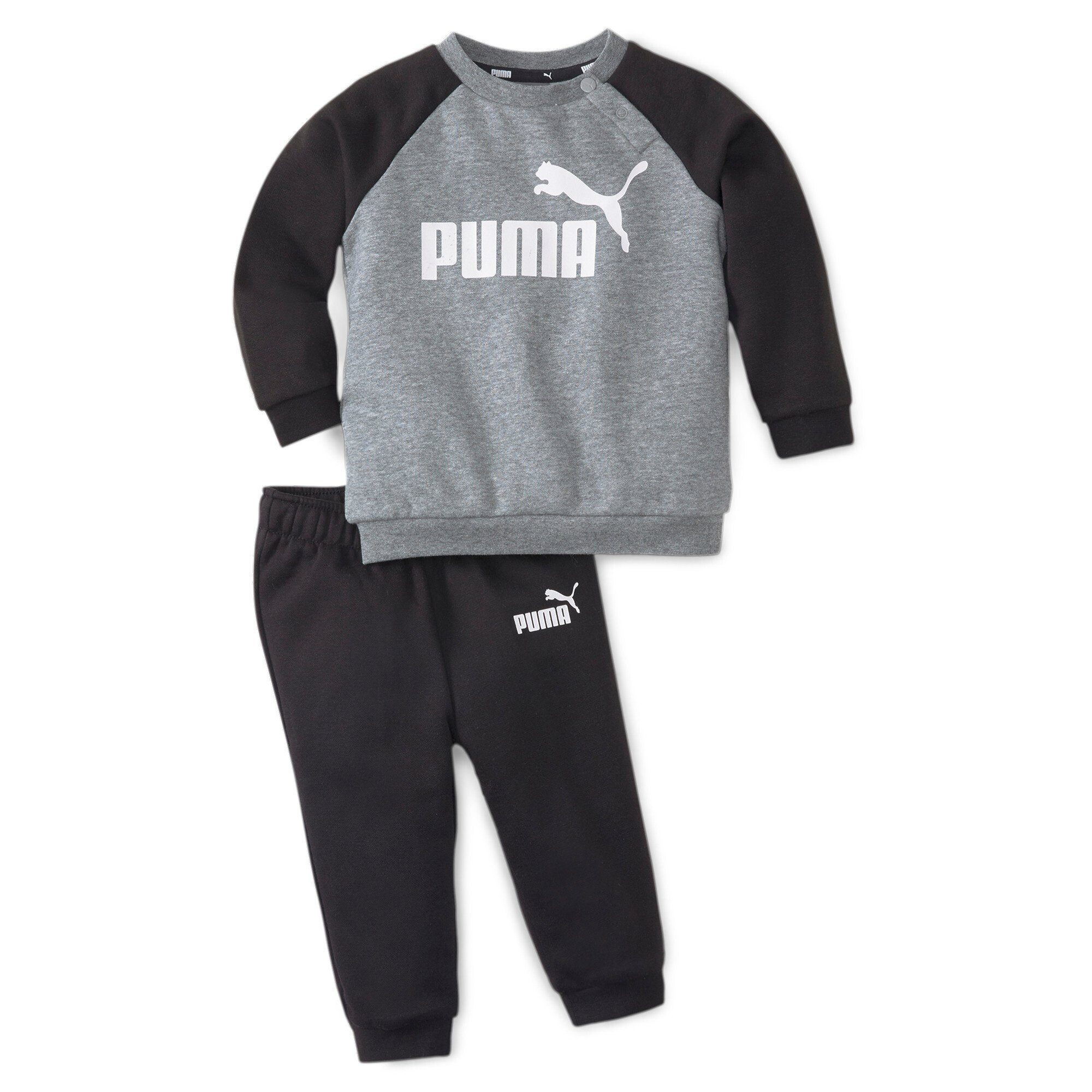 MINICATS Jogginganzug JOGGER ESS RAGLAN Black Puma (2-tlg) PUMA FL