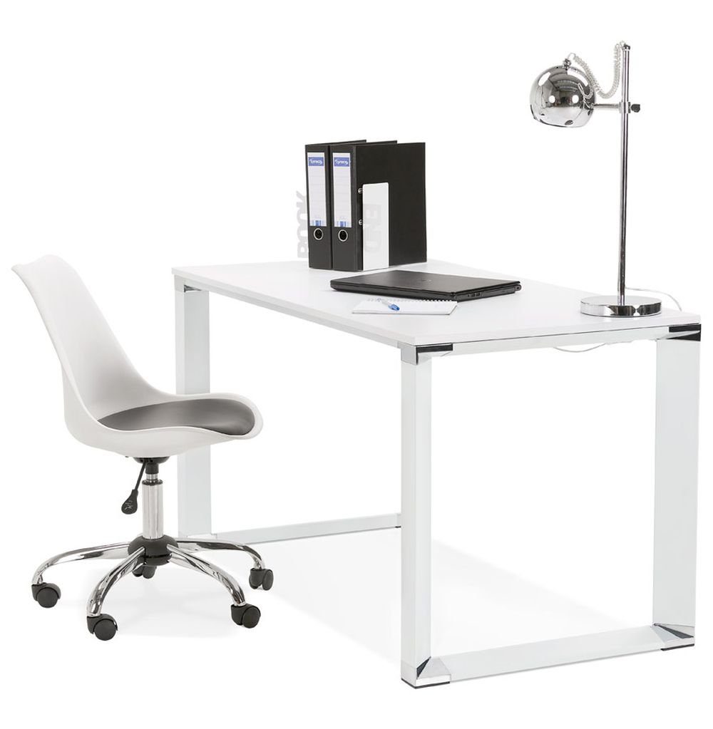 PC-Tisch Schreibtisch DESIGN Schreibtisch Weiß GABRIEL Büro KADIMA Laptoptisch