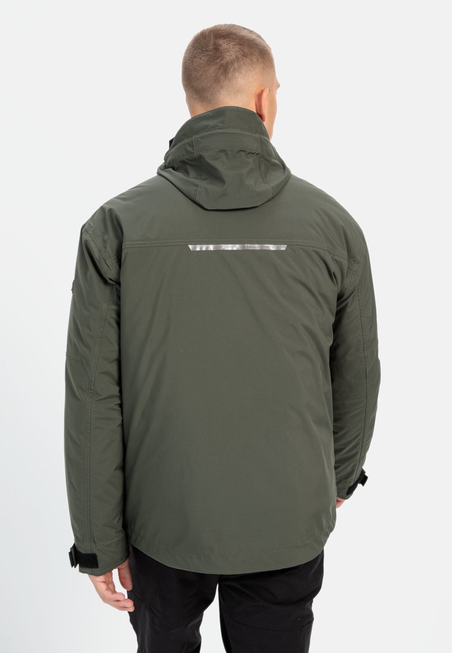 camel active Funktionsjacke mit herausnehmbarem Futter Langarm Logostickerei