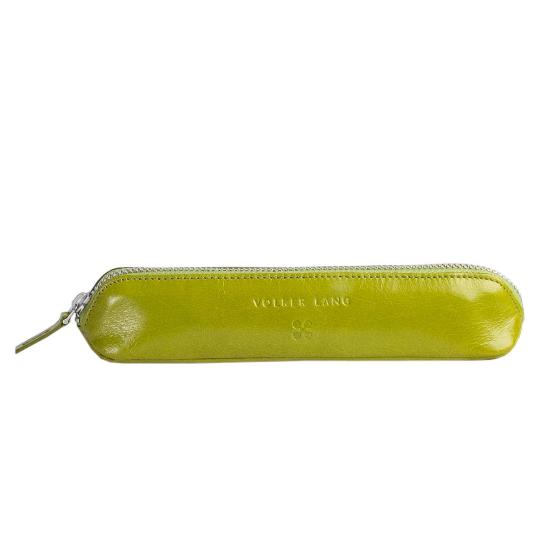 VOLKER LANG Federmäppchen TRAÇAGE, NC4 - Schmales Vintage-Leder Etui für Schreibwaren