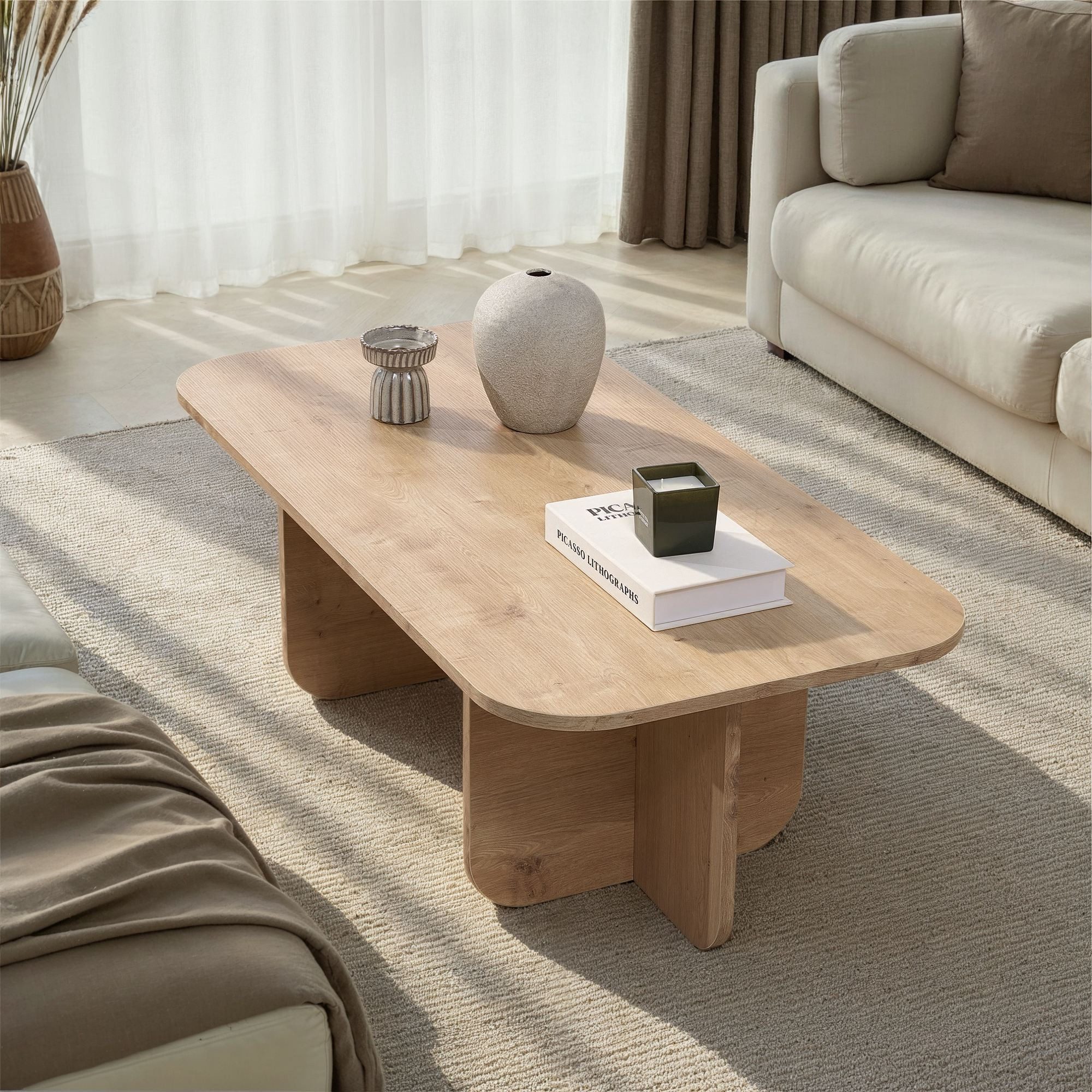 Skye Decor Couchtisch >>Akira<< (Packung, 1-St., 1 Rechteckige Couchtische), 5 Dekore zur Wahl, 120x60 cm Fläche,41,4 cm Höhe