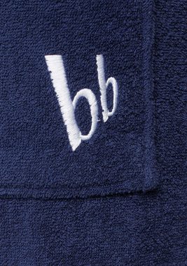 Bruno Banani Unisex-Bademantel Robby, Langform, Walkfrottee, Kapuze, Gürtel, Damen & Herren Bademäntel, 100% Baumwolle, mit Taschen, S-3XL