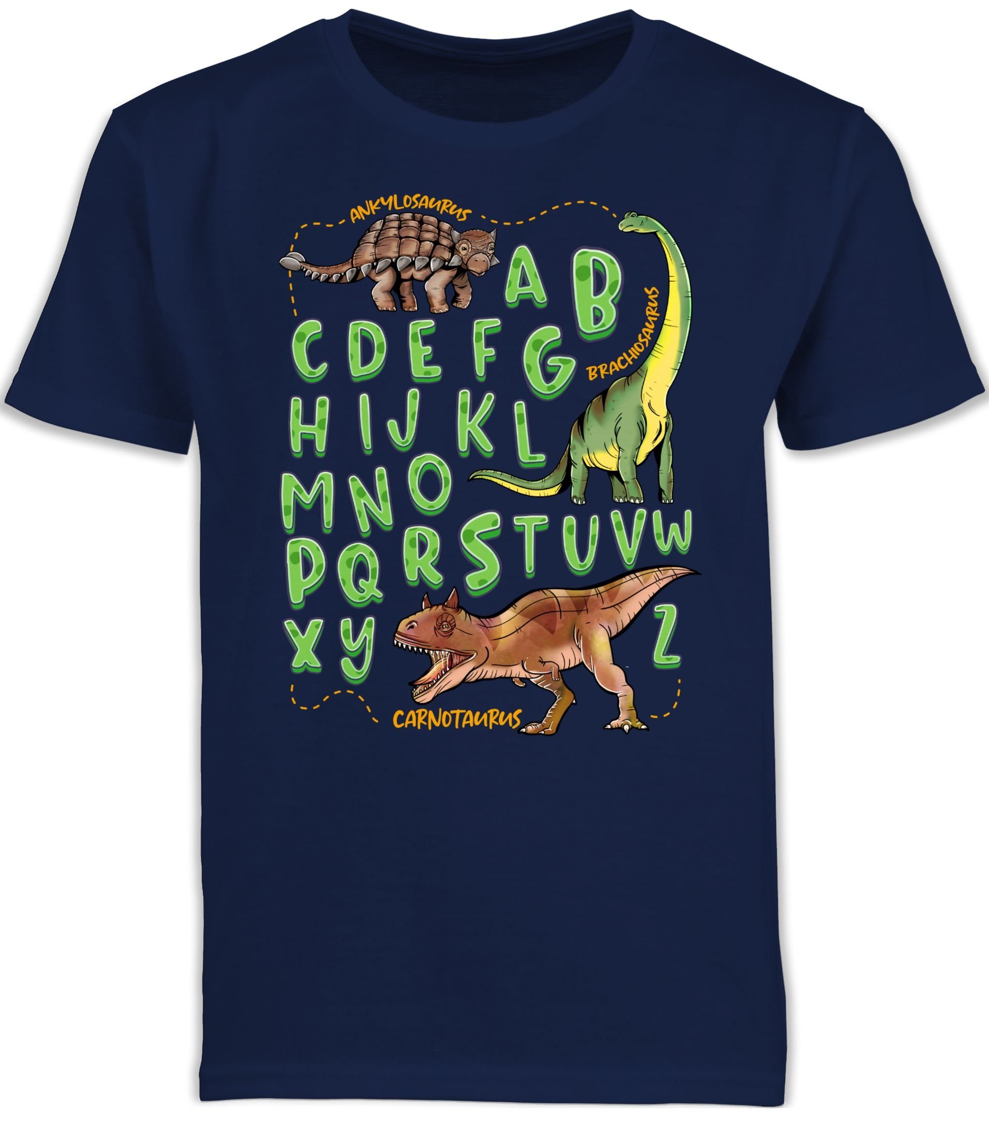 T-Shirt Dinosaurier Alphabet