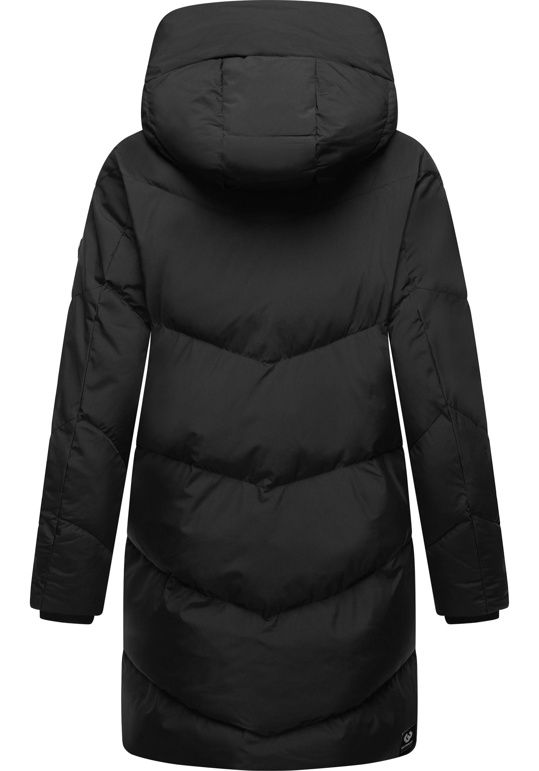 Ragwear Kurzmantel Avelin Wasserdichter gesteppter Damen Wintermantel