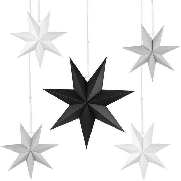 Mmgoqqt Weihnachtsbaumkugel Faltstern Weihnachten Sterne Papier zum Fenster Dekoration Advent