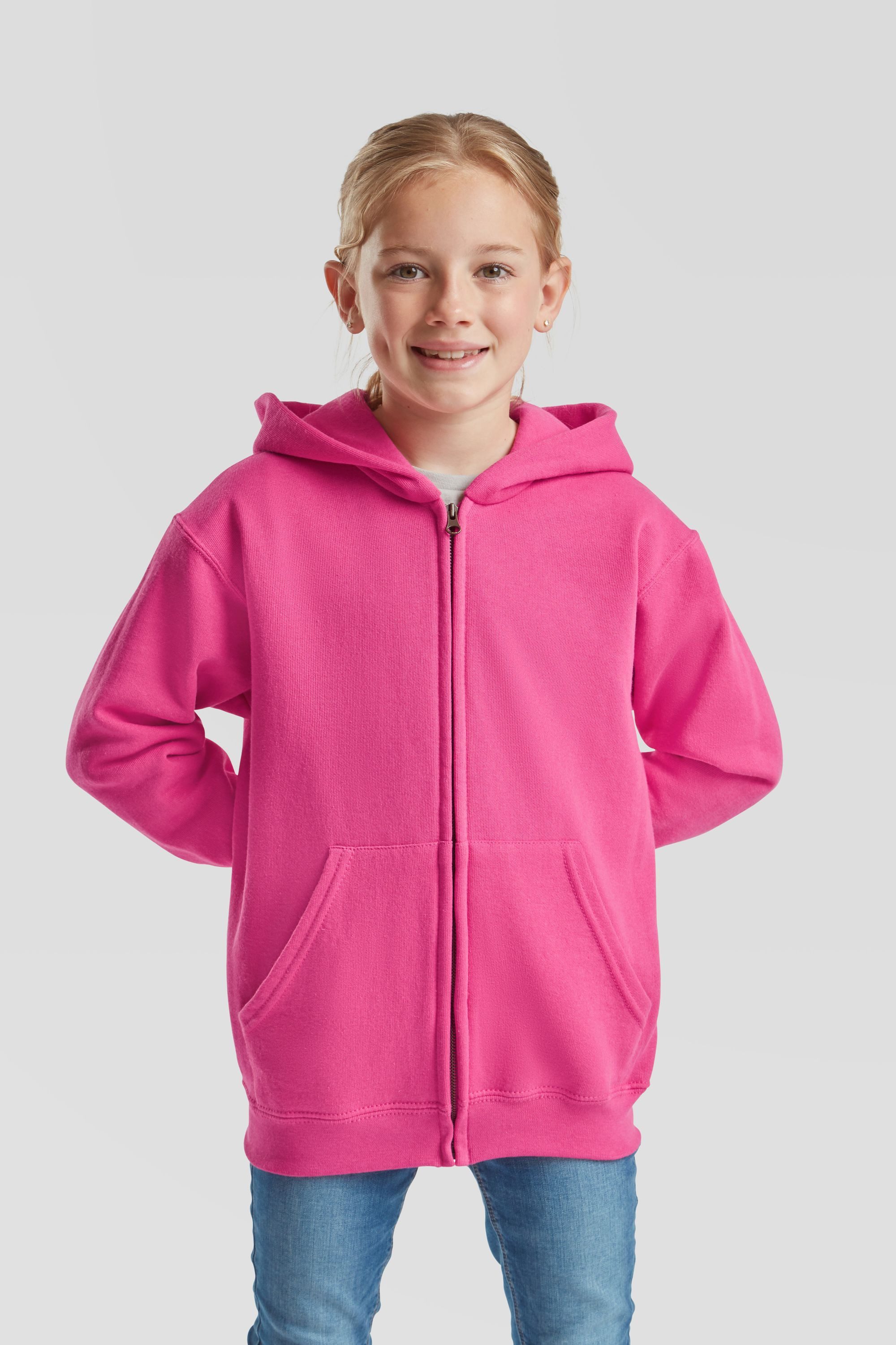 Fruit of the Loom Sweatjacke Classic Hooded Sweat Jacket Kids – Bild 3 von 5