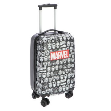MARVEL Trolley Marvel Avengers 2tlg Set Trolley Koffer plus Trinkflasche 850 ml, 4 Rollen