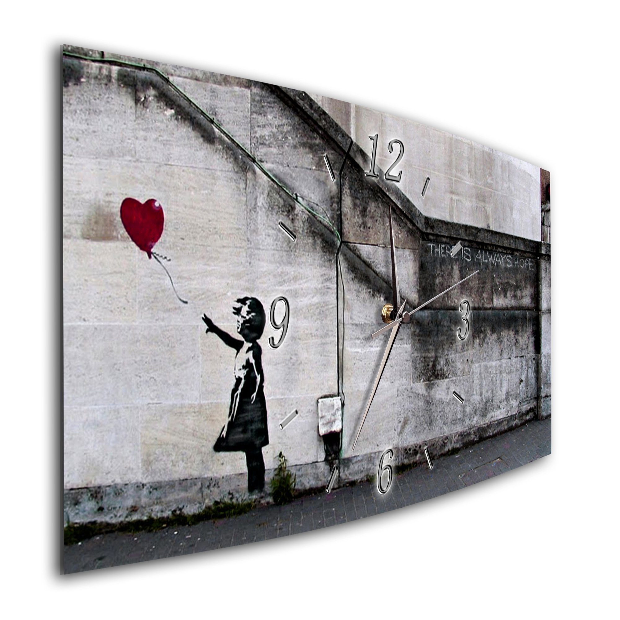 Bilder-Manufaktur Wanduhr BM-109-1 (BM, Funkuhr oder Quarzuhr, kein Ticken, lautlos, geräuschlos, gross)