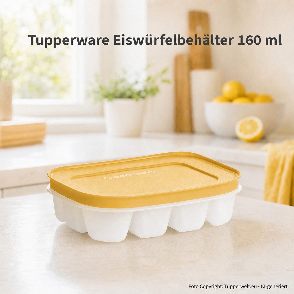 TUPPERWARE Eiswürfelbehälter Tupperware Eiskristall Eiswürfelbehälter 160 ml