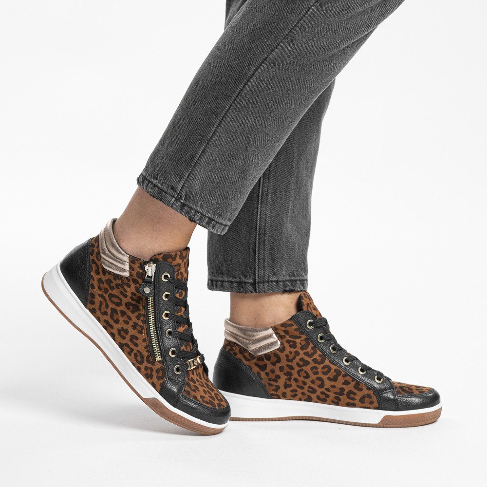 Ara ROM Sneakerboots Hightop Sneaker, Schnürboots mit Kontrastbesätze