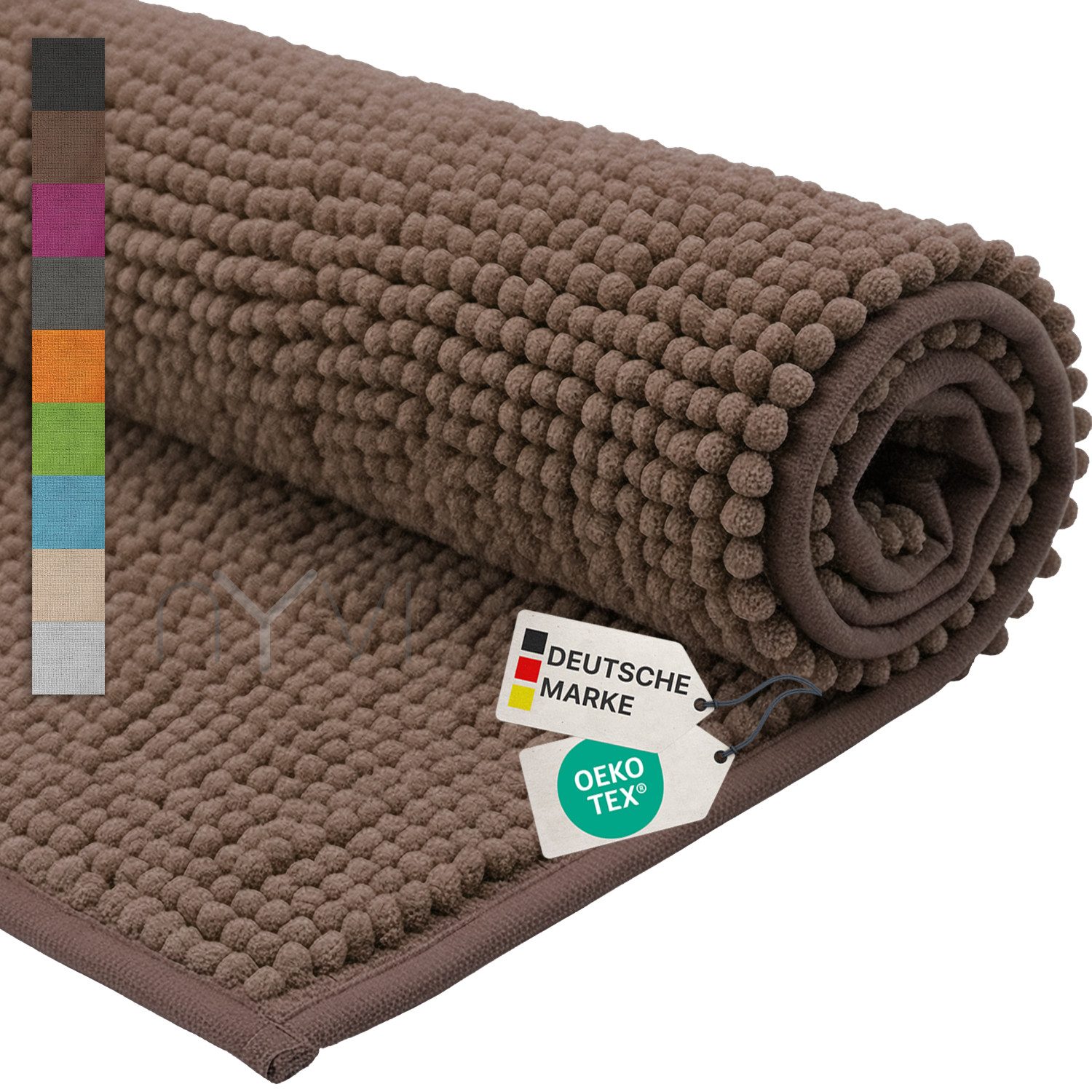 NYVI Badematte WC Vorleger NYVISpa Chenille Badvorleger, Höhe 20 mm, Polyes günstig online kaufen