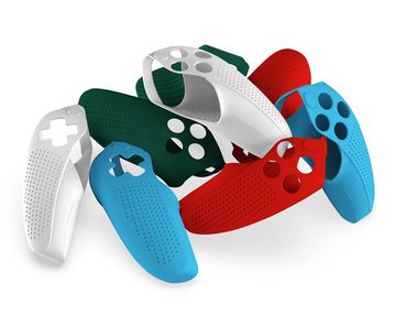 HYTIREBY Controller-Schutzhülle PS5 Gamepad Silikonhülle,PS5 Gamepad geteilte Silikon-Schutzhülle, Case Hülle Anti-Rutsche für ps5 Controller