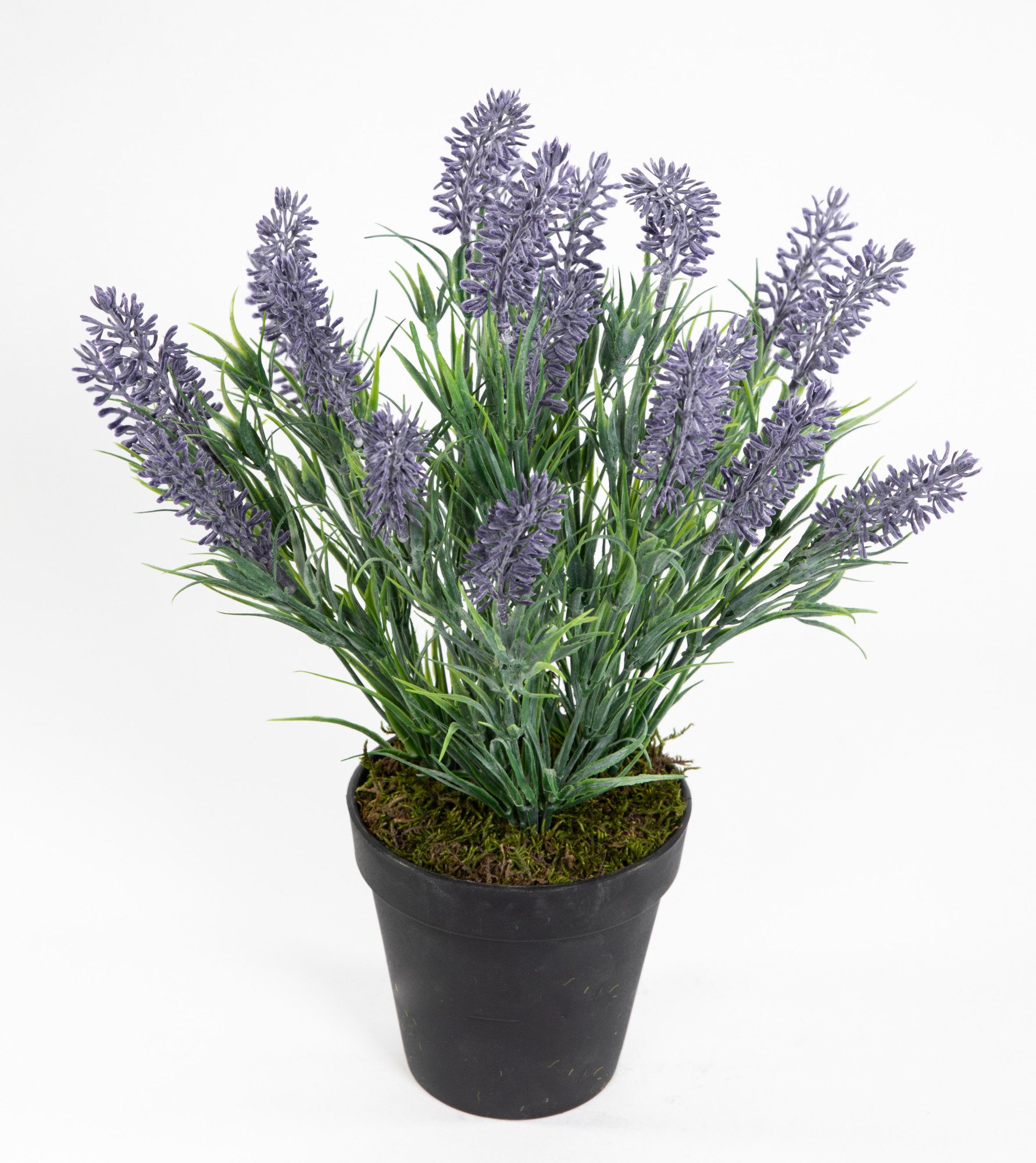 Kunstblume Künstlicher Lavendelbusch 34cm im Topf FI Kunstpflanzen Blumen Pflanze Lavendel, Seidenblumen Roß, Höhe 34 cm