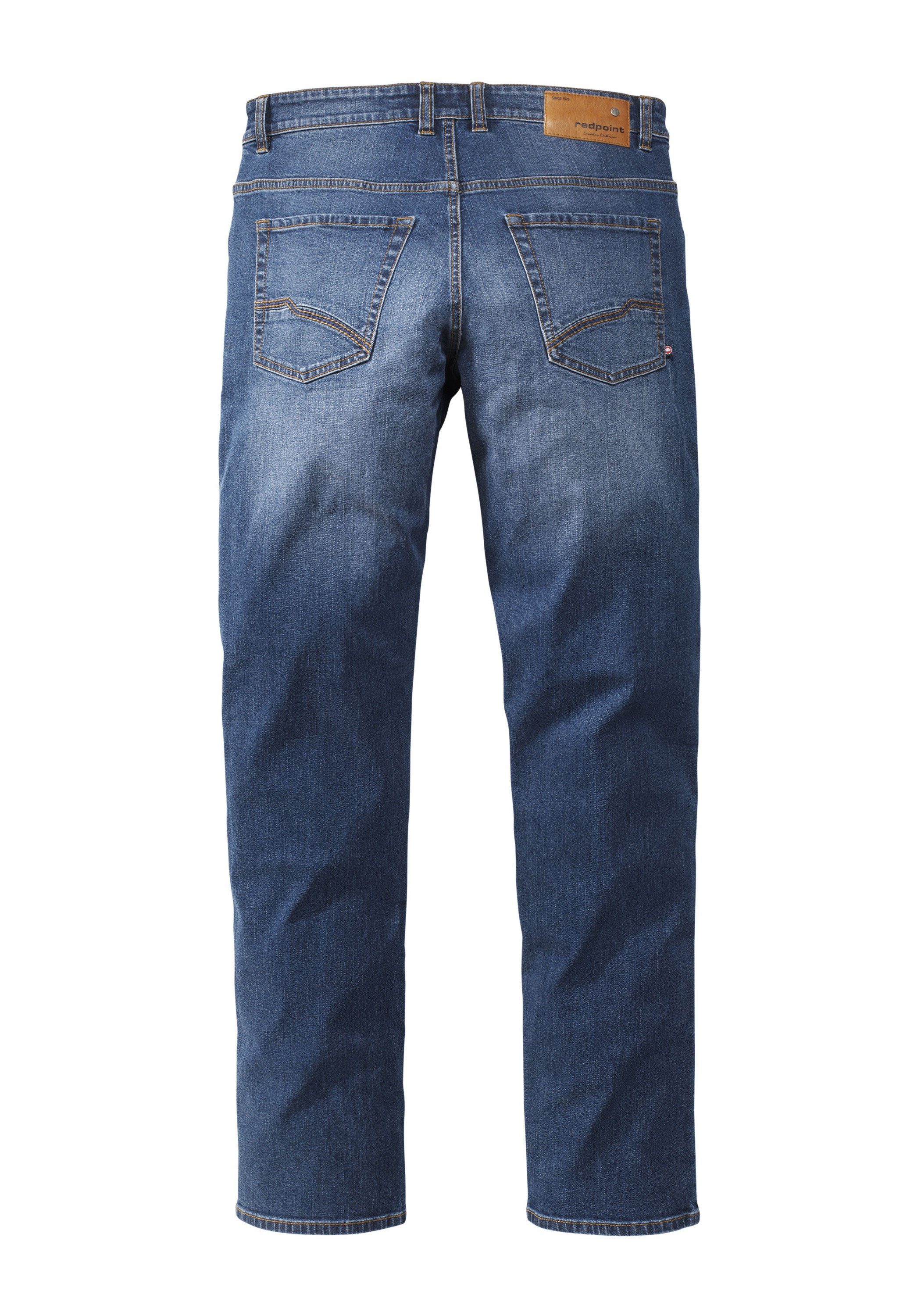 Redpoint 5-Pocket-Jeans Barrie Modern-Fit Denim Jeans used stone dark mit Stretchanteil