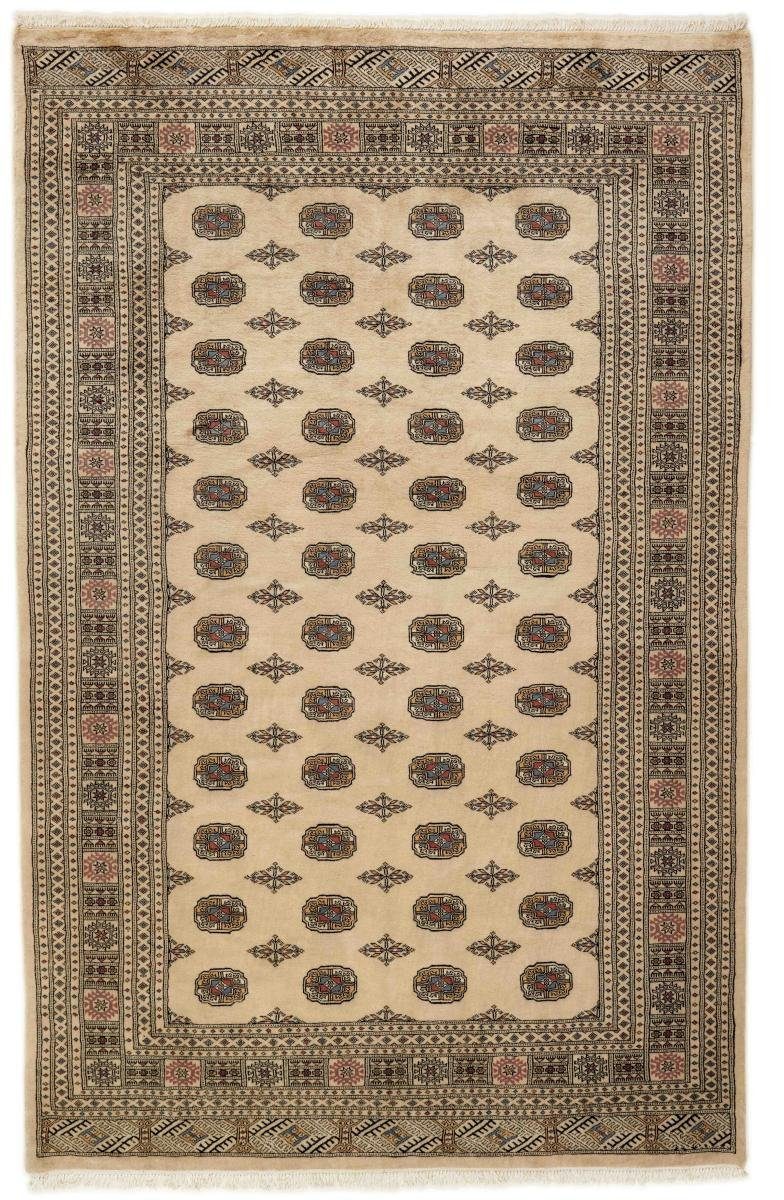 Orientteppich Pakistan Buchara 3ply 196x308 Handgeknüpfter Orientteppich, Nain Trading, rechteckig, Höhe: 8 mm