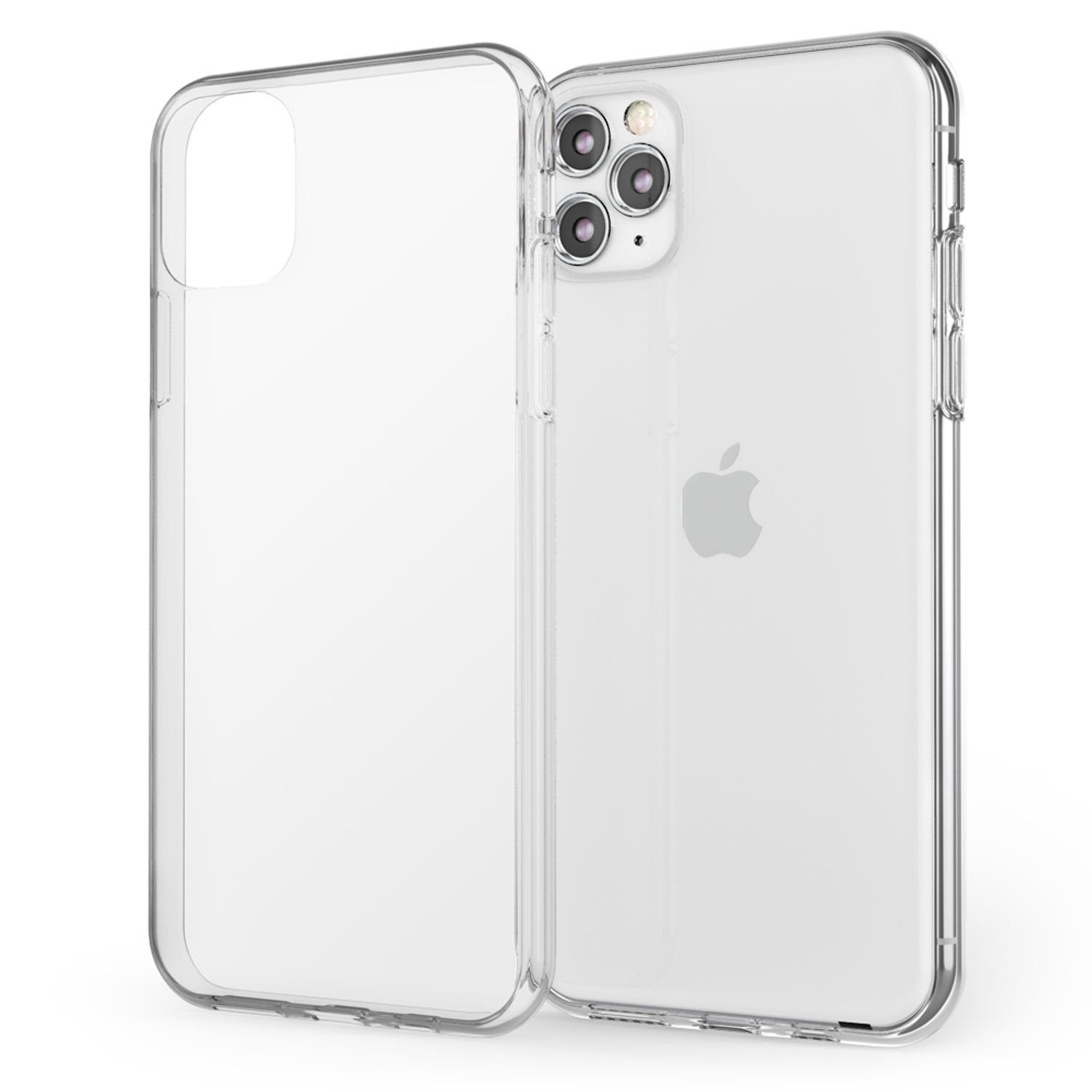 Nalia Smartphone-Hülle Apple iPhone 11 Pro Max, Klare Silikon Hülle / Extrem Transparent / Durchsichtig / Anti-Gelb