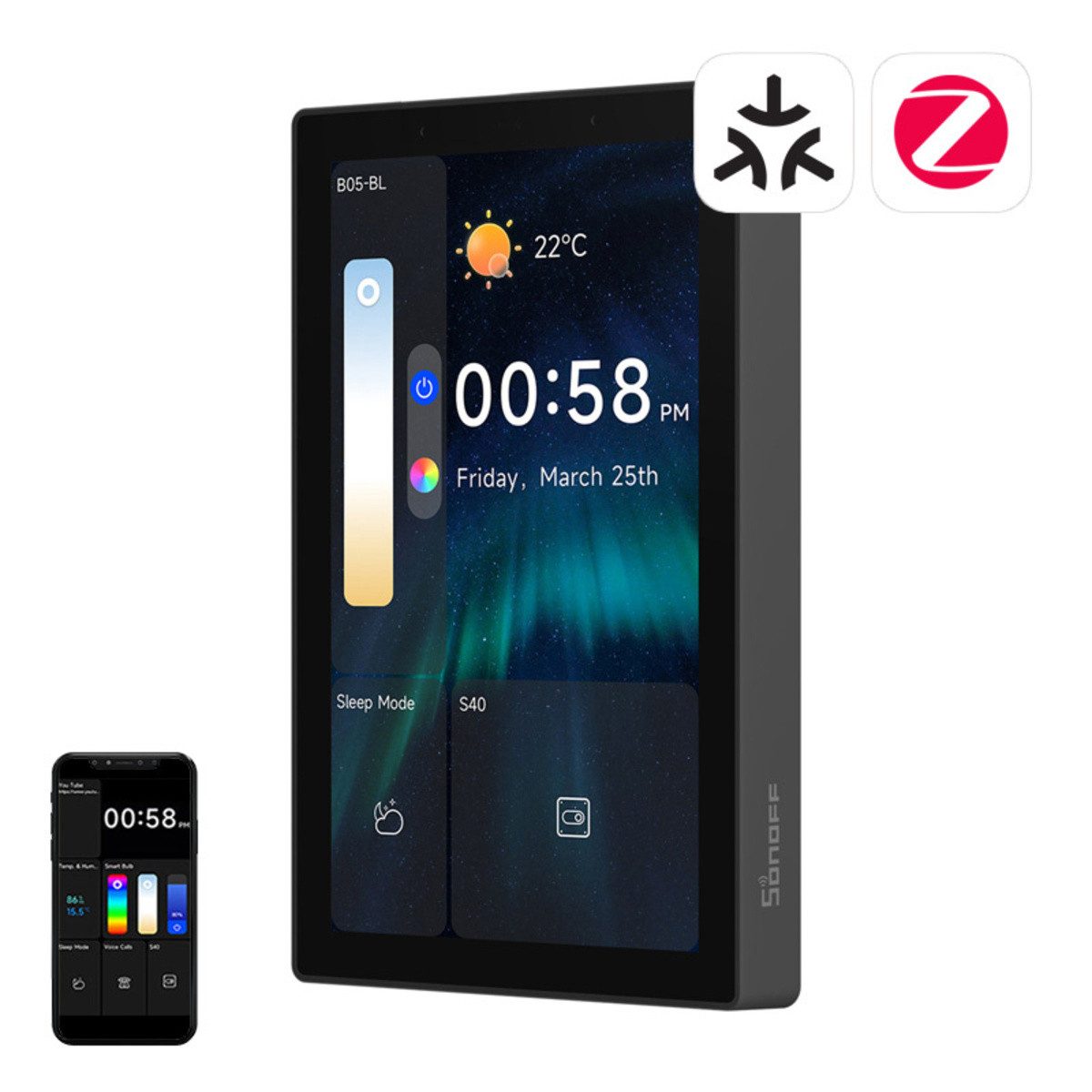 Sonoff SONOFF NSPanel Pro 120 Smart Control Panel Schwarz Smart-Home-Zubehör