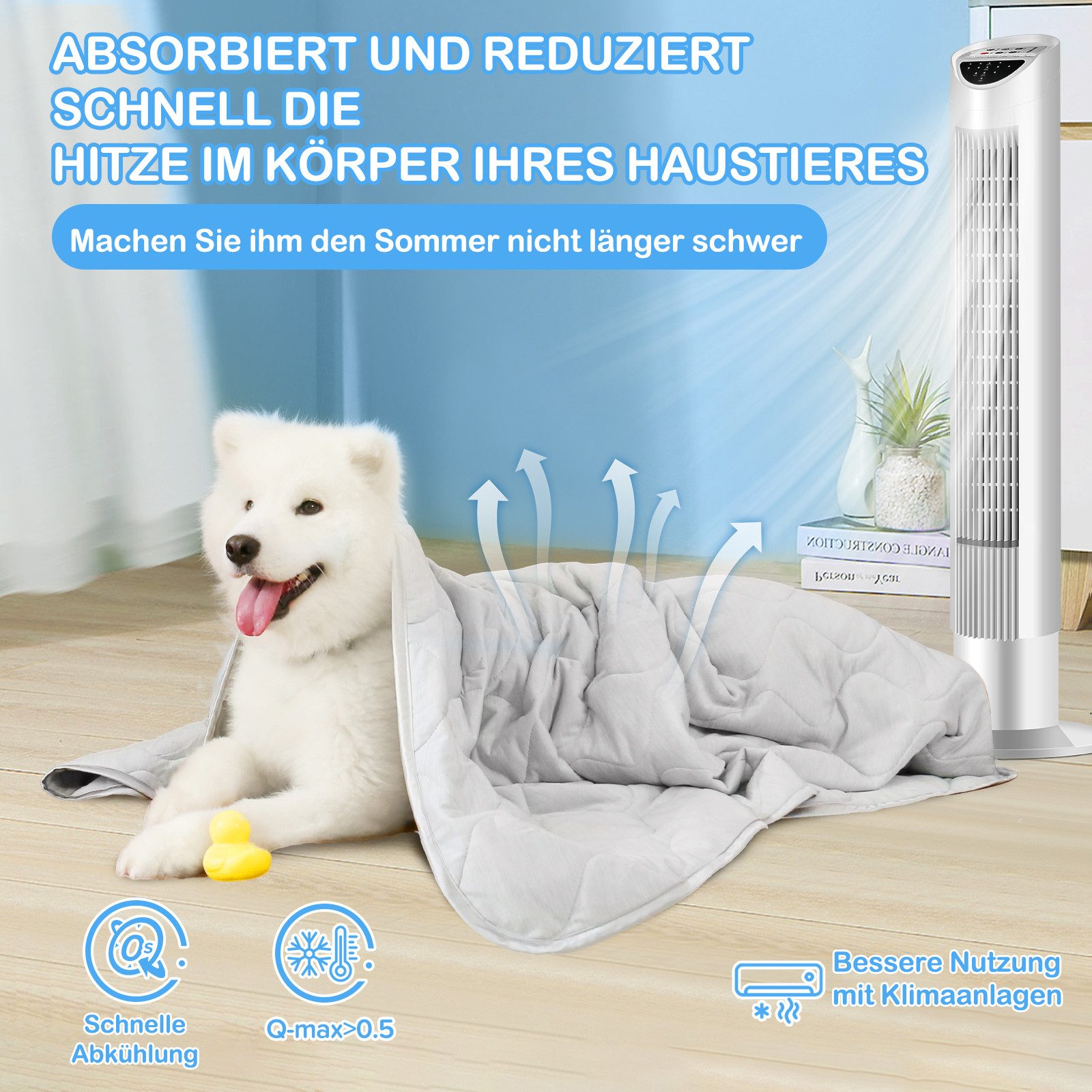 Elegear Hundematte Leichte, selbstkühlende Kühldecke für günstig online kaufen
