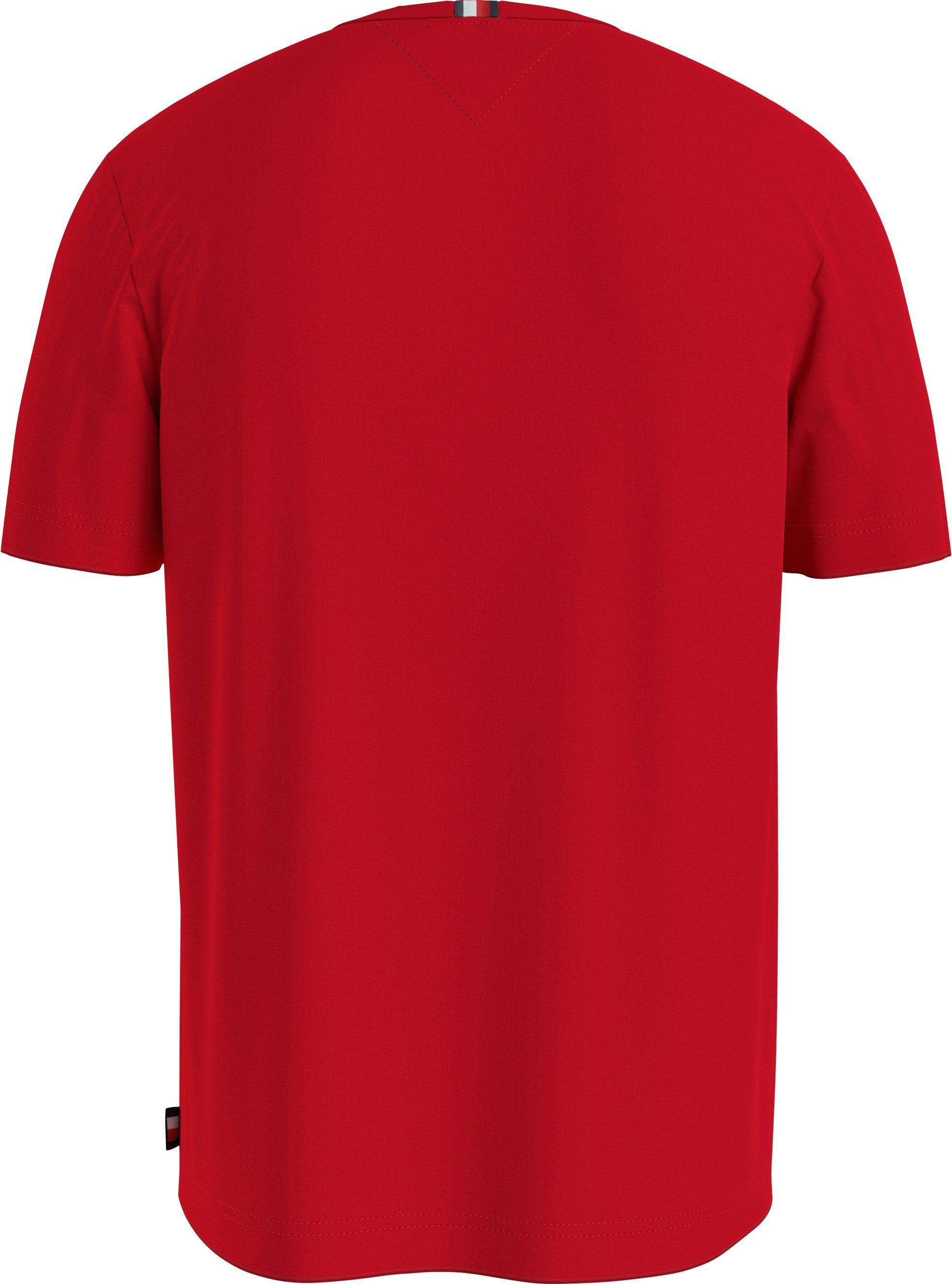 STRIPE T-Shirt MONOTYPE mit CHEST Fierce TEE Hilfiger Red Markenlogo Tommy