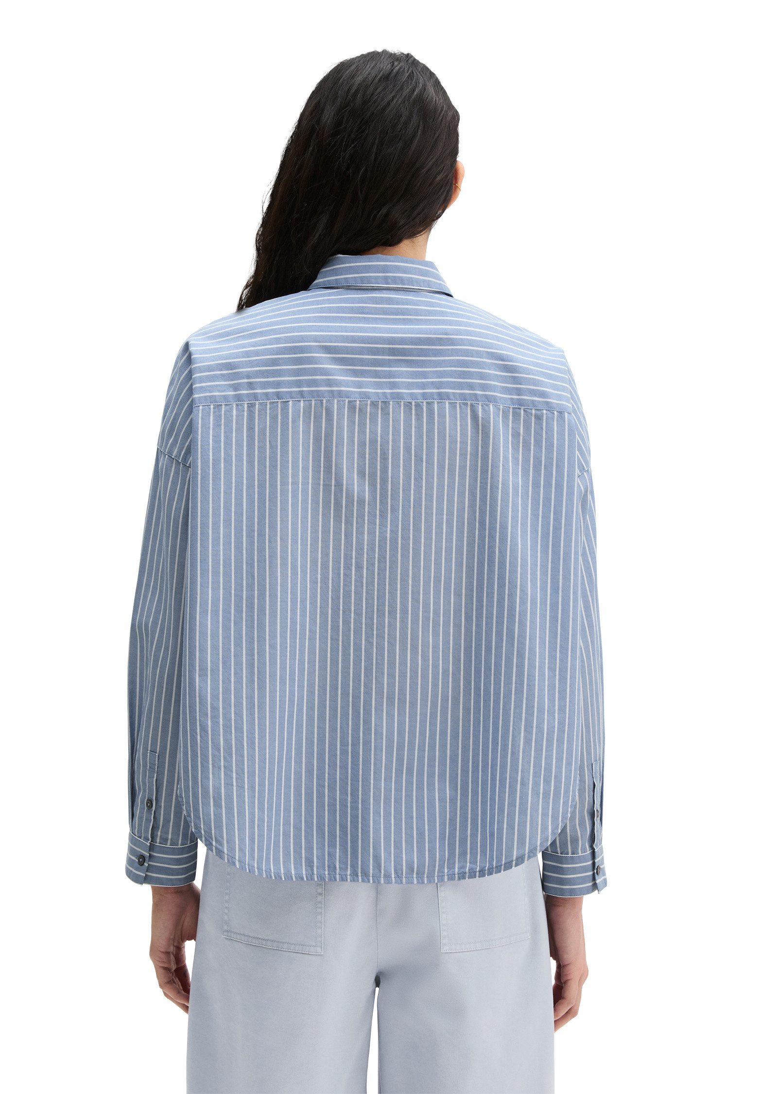 Marc O'Polo Langarmbluse aus Baumwoll-Chambray