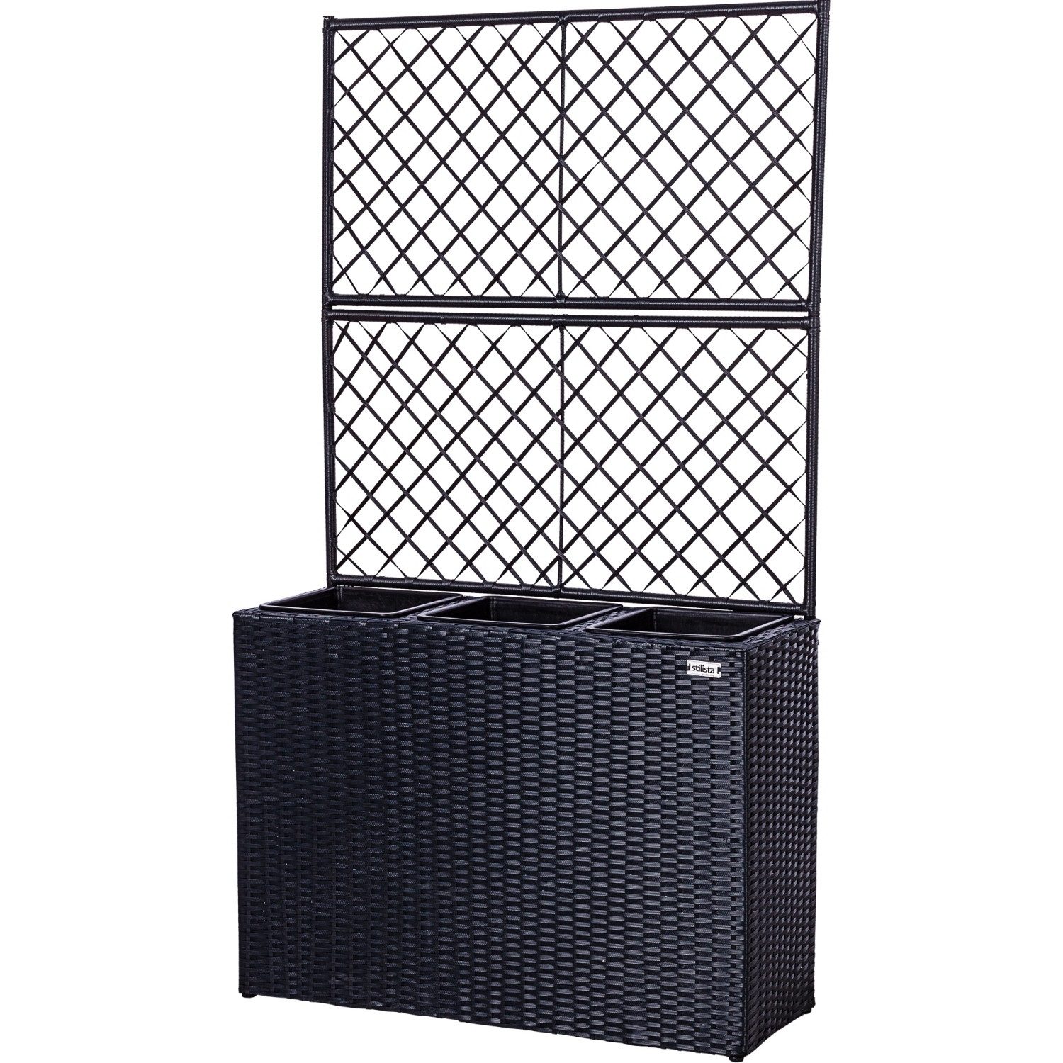 STILISTA Pflanzkübel »Polyrattan Pflanzkasten Blumentopf Blumenkasten